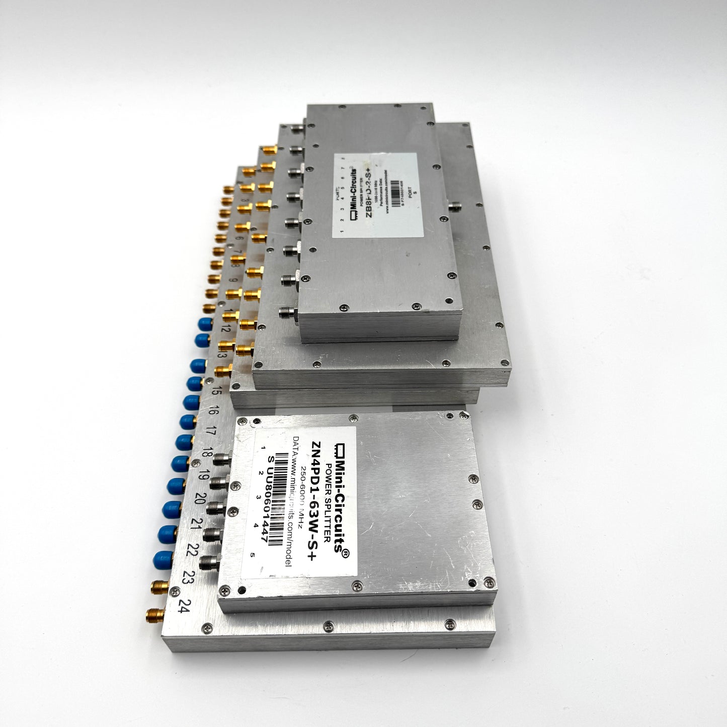 x5 Mini-Circuits Power Splitters ZN4PD1-63W, ZN8PD1-53, ZB8PD-2, ZC24PD-222 Lot