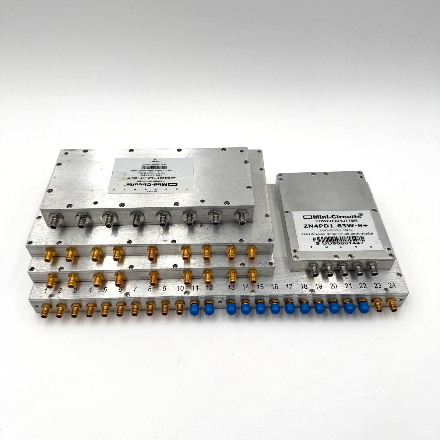 x5 Mini-Circuits Power Splitters ZN4PD1-63W, ZN8PD1-53, ZB8PD-2, ZC24PD-222 Lot