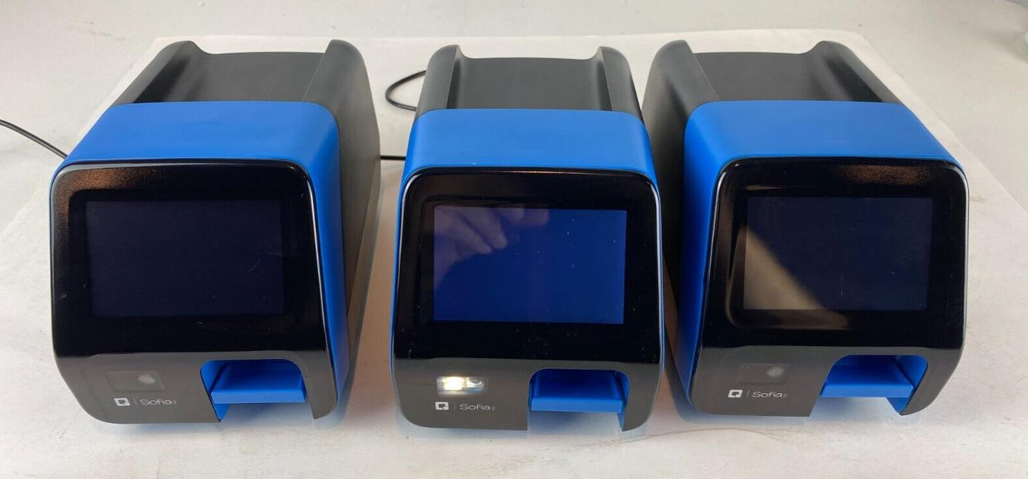 Quidel Sofia2 Immunoassay Analyzer Lot of 3 Units – Ref 20299 (See Details)