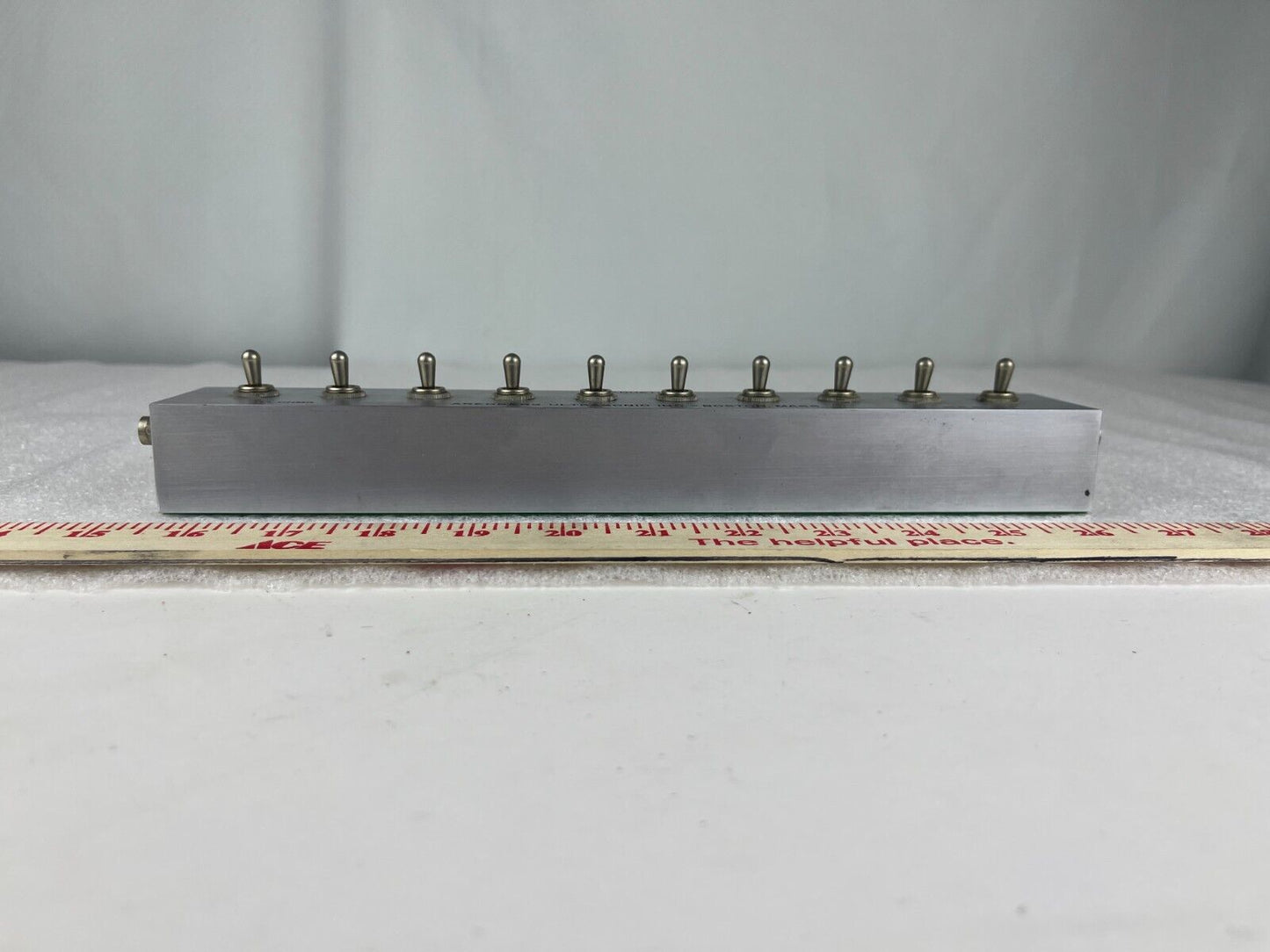 Arenberg Ultrasonic Inc. Toggle Switch Attenuator 0-122db 93 ohms Serial No. 704