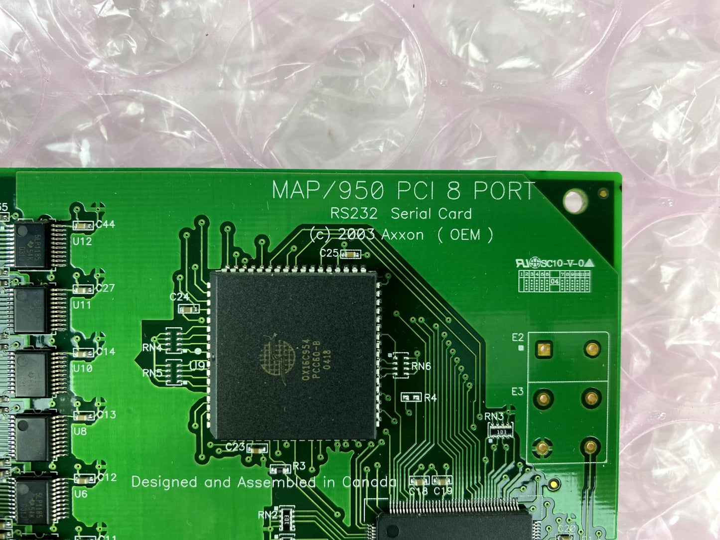 AXXON MAP / 950 PCI 8 PORT RS232 SERIAL CARD OSA-5100