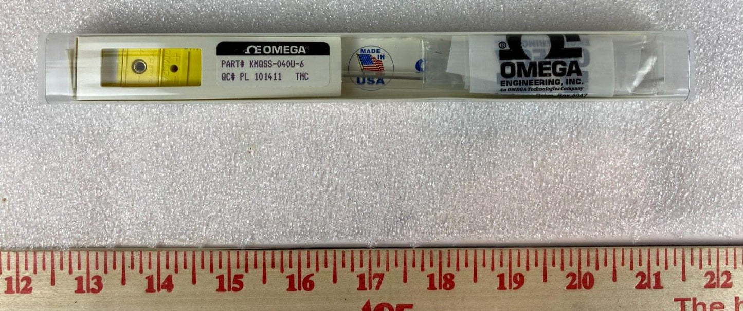 Omega KMQSS-040U-6 Thermocouple Probe – Stainless Steel, Quick Disconnect (New)