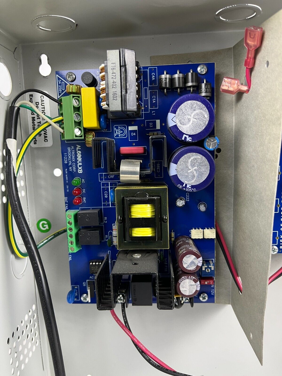 ALTRONIX AL600ULPD4CB Power Supply Charger, 4 PTC Class 2 Outputs