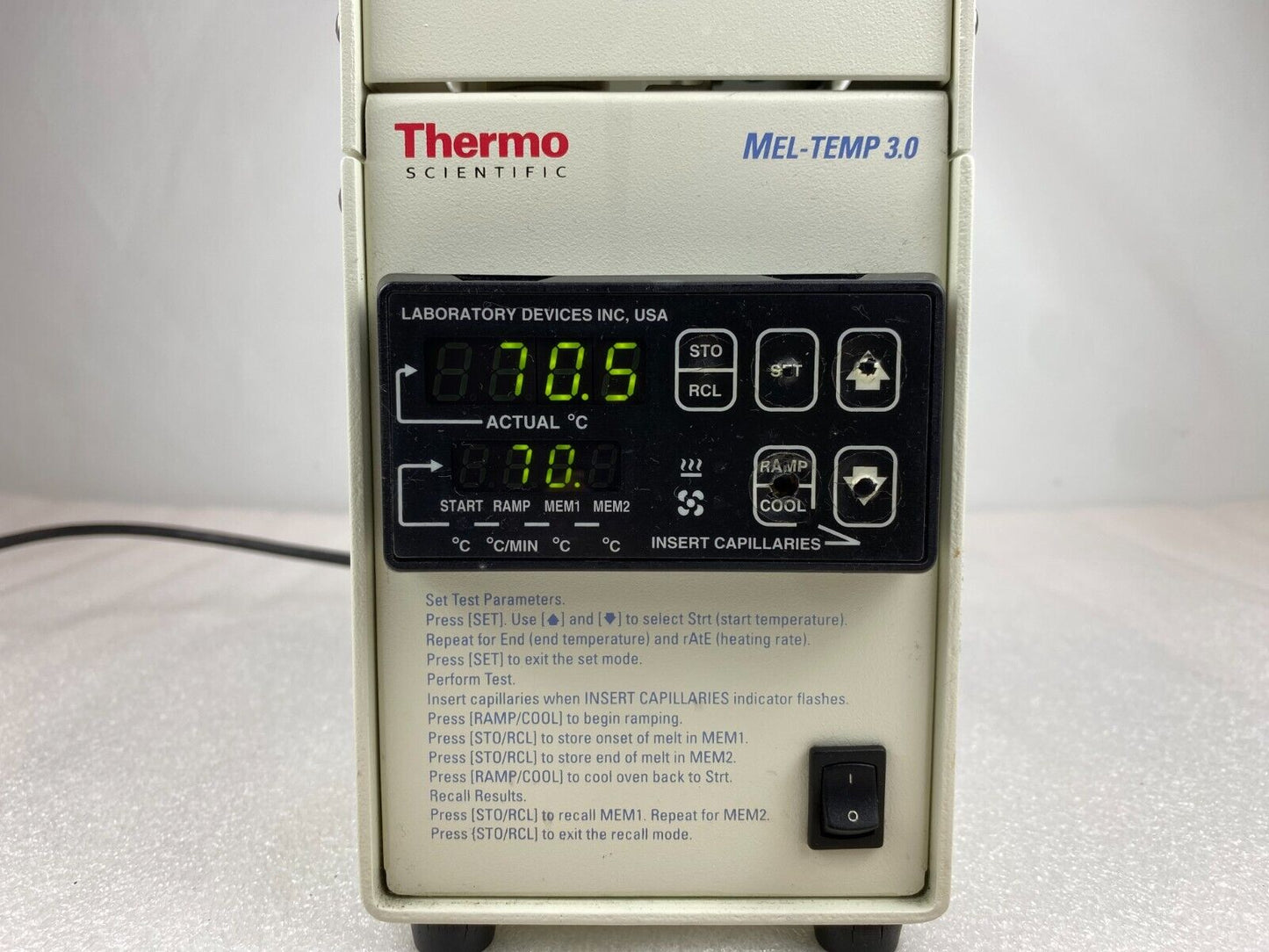 Thermo Scientific Mel-Temp 3.0 Model 1401 Melting Point Apparatus