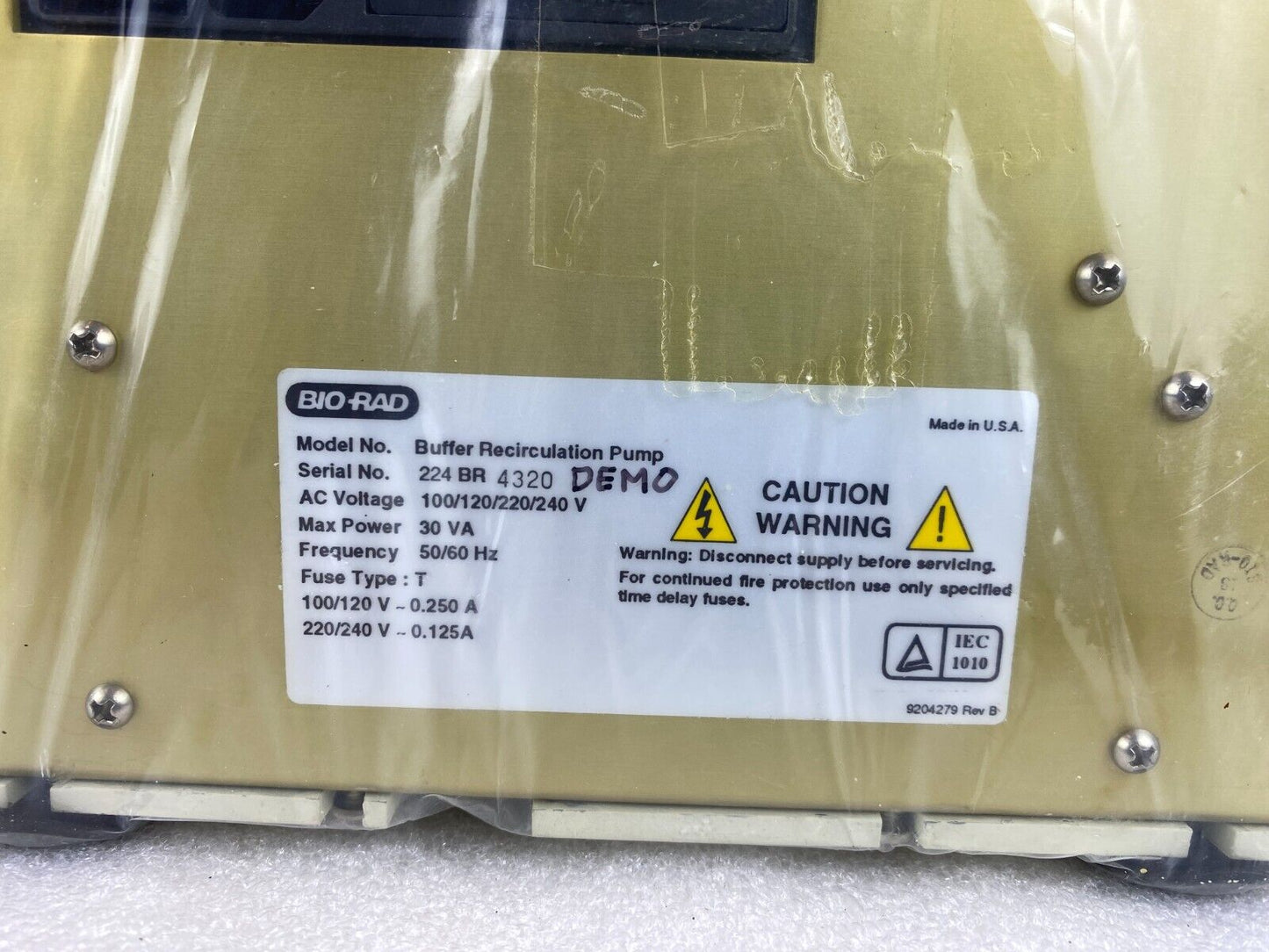 Bio-Rad 224-BR Buffer Recirculation Pump 4320