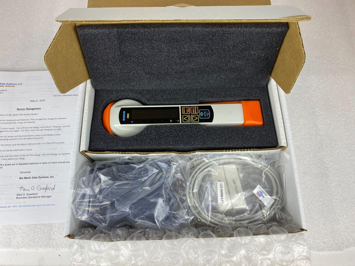 BMDS DAS-8006B-IUS WIRELESS READER SYSTEM VETERINARY CHIP READER NIB