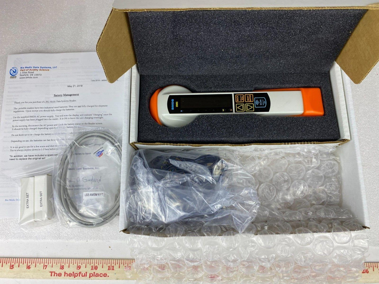 BMDS DAS-8006B-IUS WIRELESS READER SYSTEM VETERINARY CHIP READER NIB