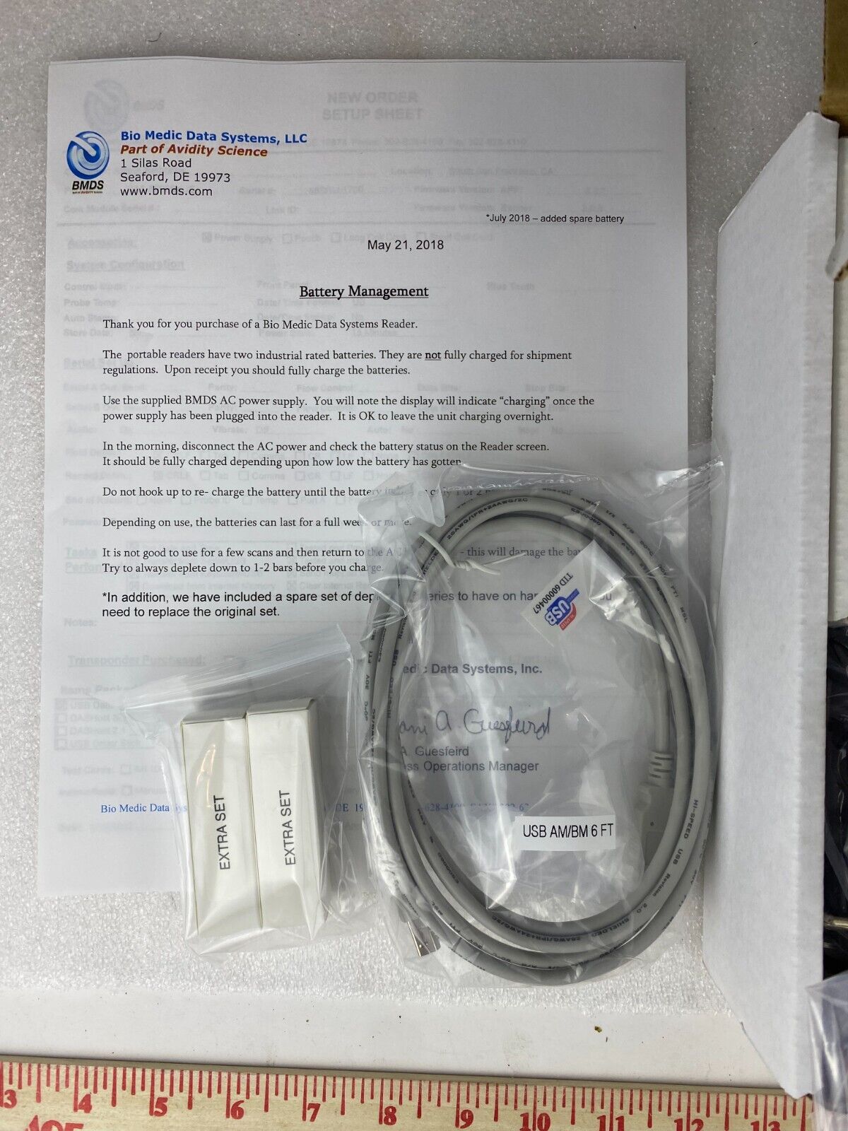 BMDS DAS-8006B-IUS WIRELESS READER SYSTEM VETERINARY CHIP READER NIB