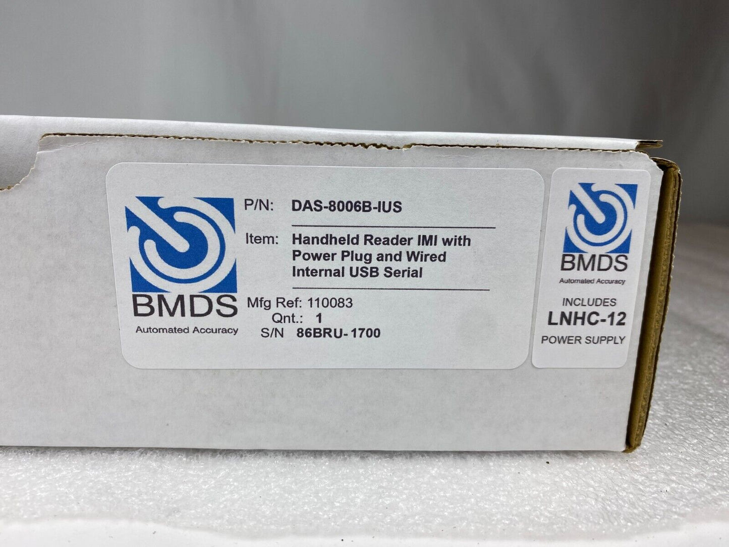 BMDS DAS-8006B-IUS WIRELESS READER SYSTEM VETERINARY CHIP READER NIB