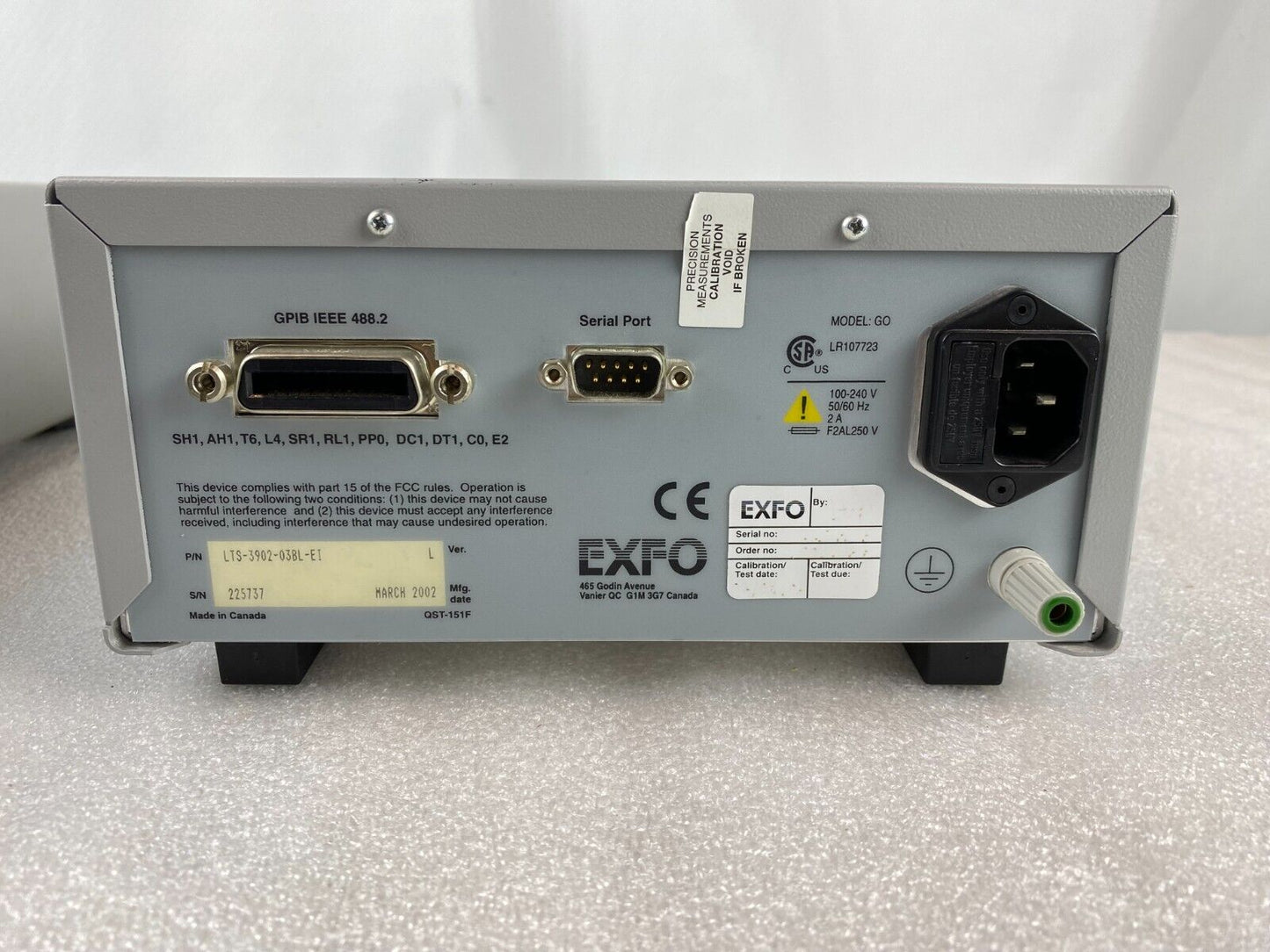 EXFO LTS-3900 Loss Test Set LTS-3902-03BL-EI
