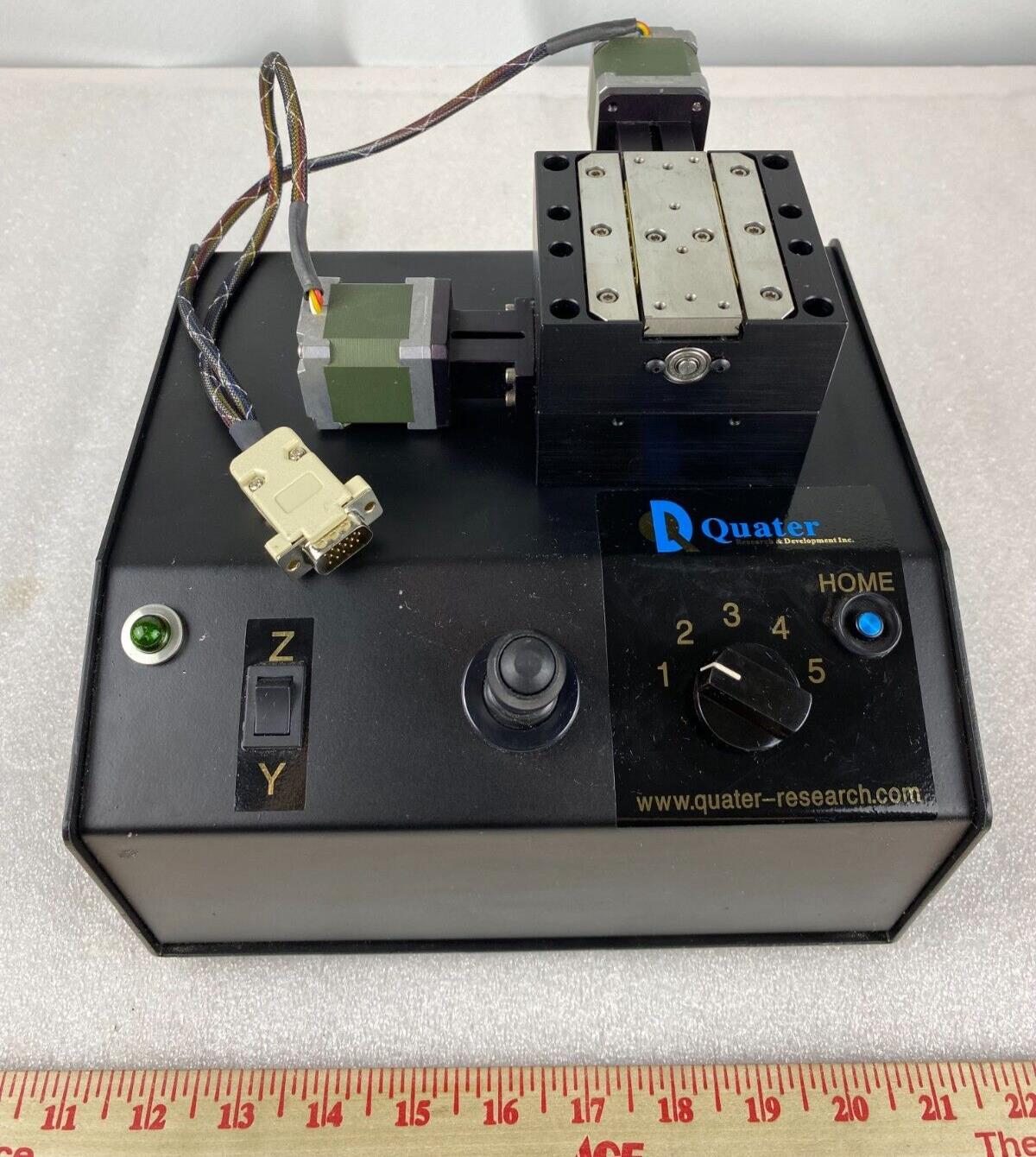 Quater Research Microstepping Controller & Motorized Micropositioner Stage – 3x3 Platform