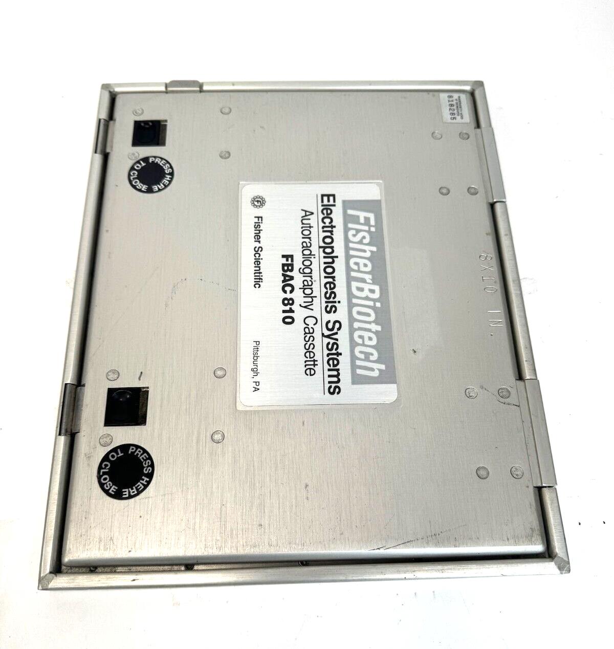 2x Fisher Scientific Biotech Electrophoresis Autoradiography Cassette 8x10