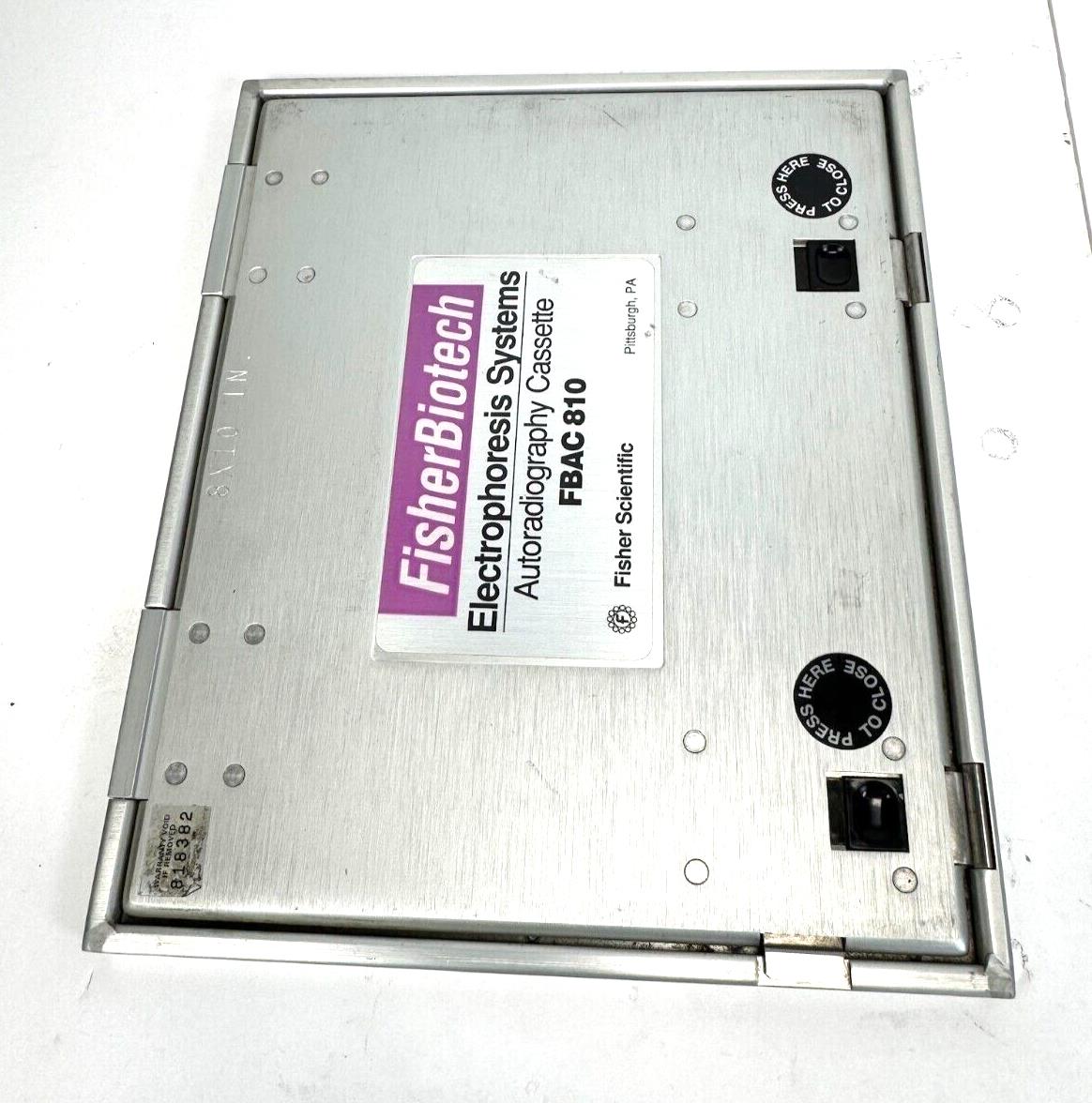 2x Fisher Scientific Biotech Electrophoresis Autoradiography Cassette 8x10