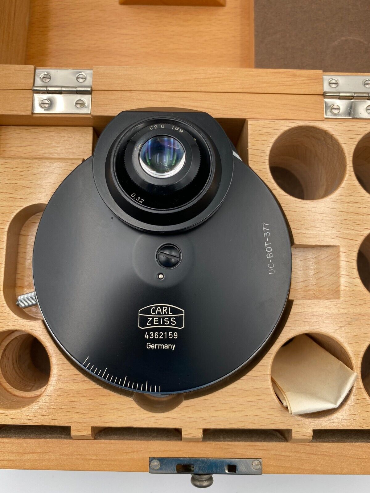 Carl Zeiss APL 0.63 / 0.32 Condenser with Wooden Storage Box (Best Offer!)