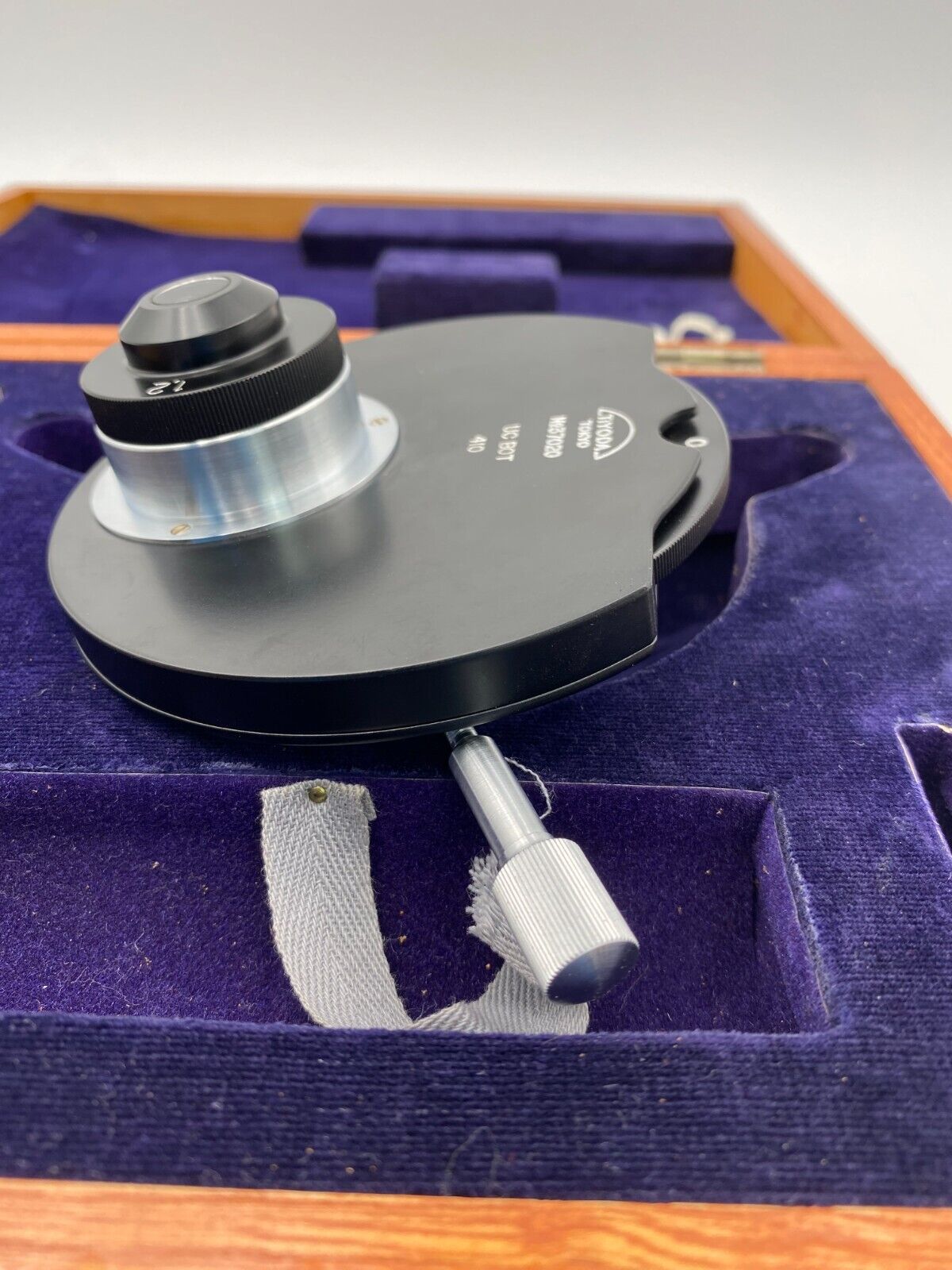 OLYMPUS TIYODA TOKYO PHASE TURRET CONDENSER WITH WOODEN CASE