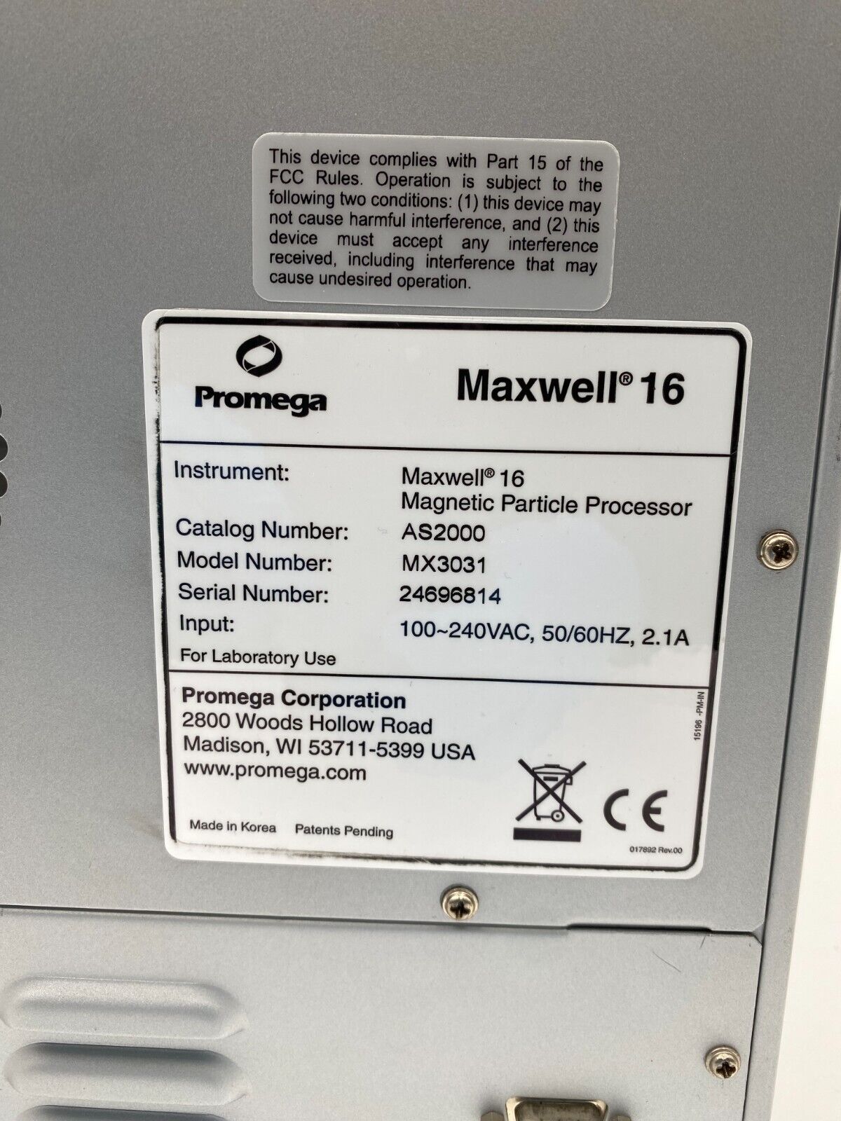 Promega MX3031 AS2000 Magnetic Particle Processor (Best Offer!)