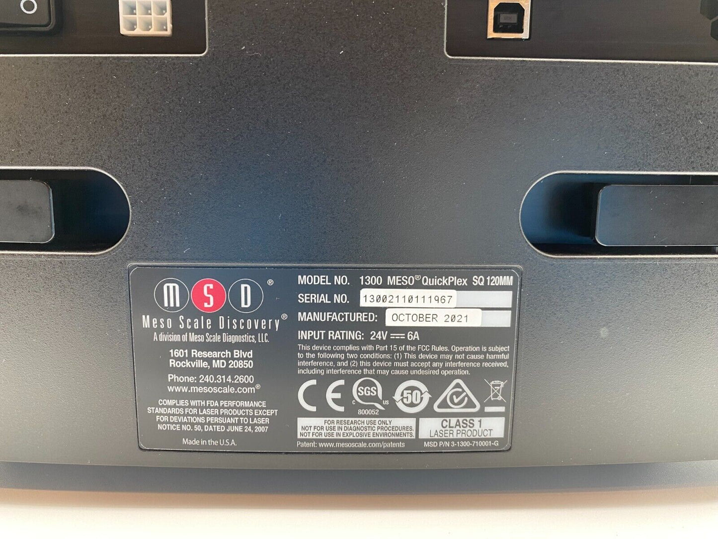 MSD Meso QuickPlex SQ120 Imaging System 1300 – No Software Included