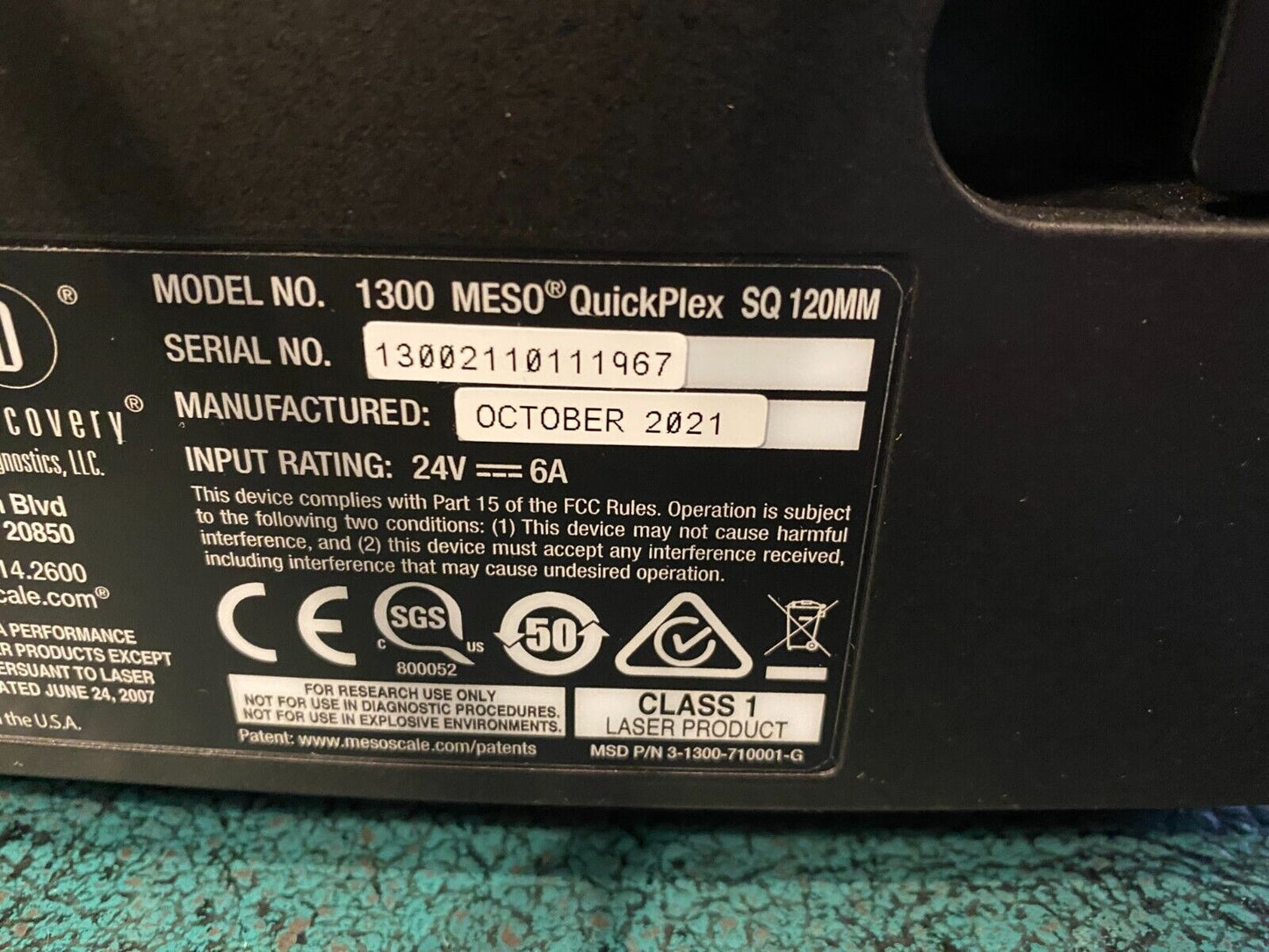MSD Meso QuickPlex SQ120 Imaging System 1300 – No Software Included