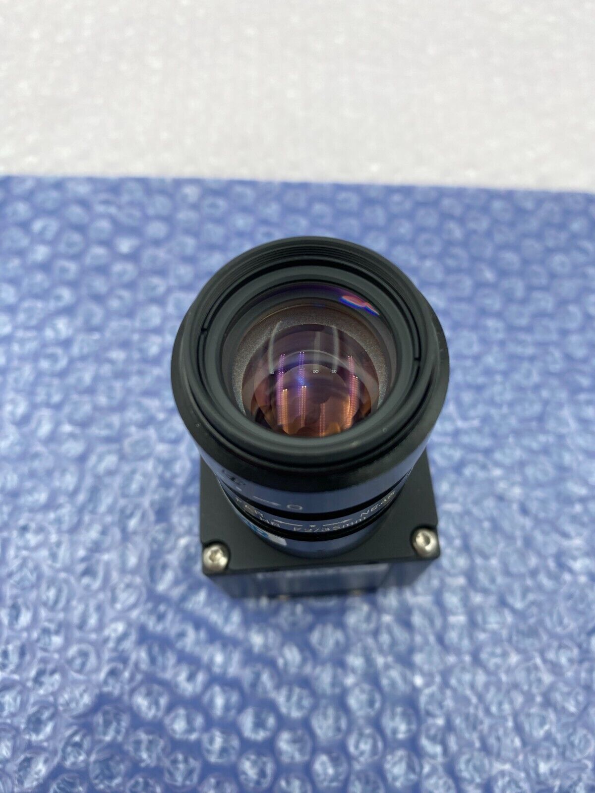 UEYE UI-5480SE-M-GL CCD Camera w/ Navitar HR F2/35mm Lens – GigE, 2560x1920