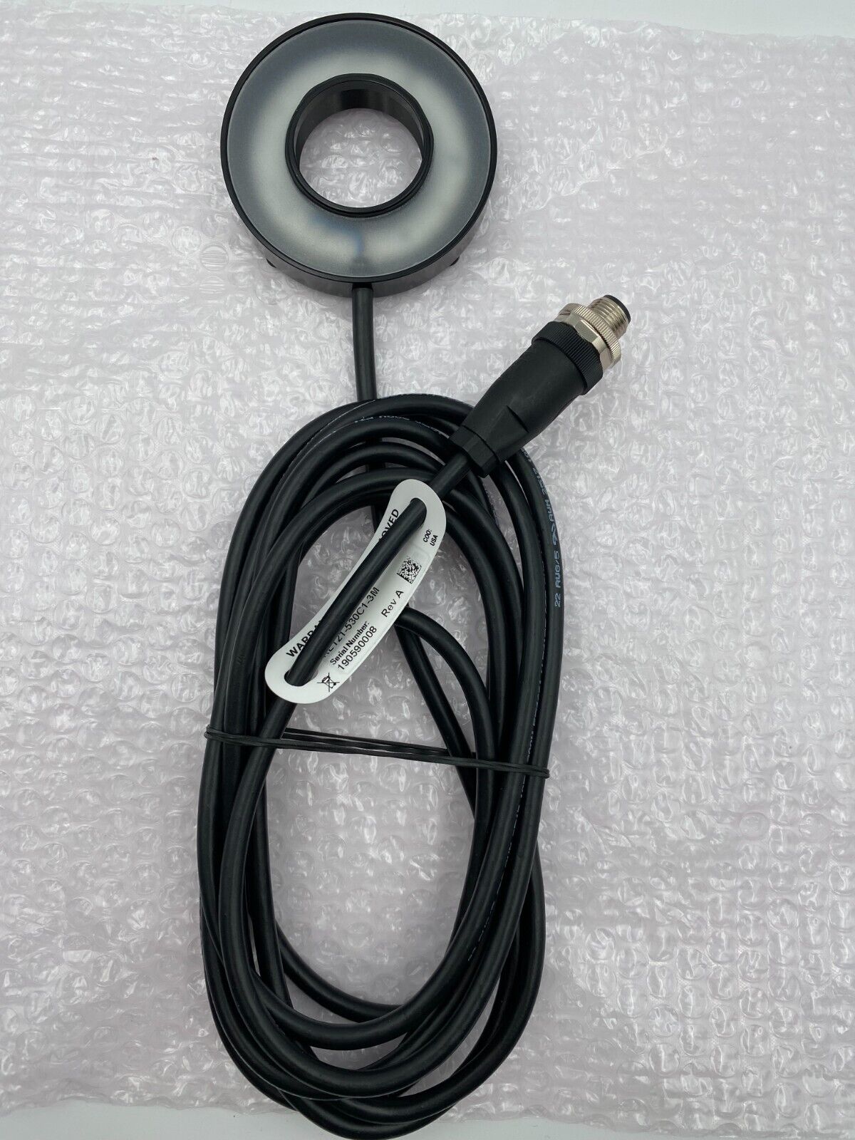 Advanced Illumination RL121-530C1-3M Green 530nm Machine Vision Ring Light