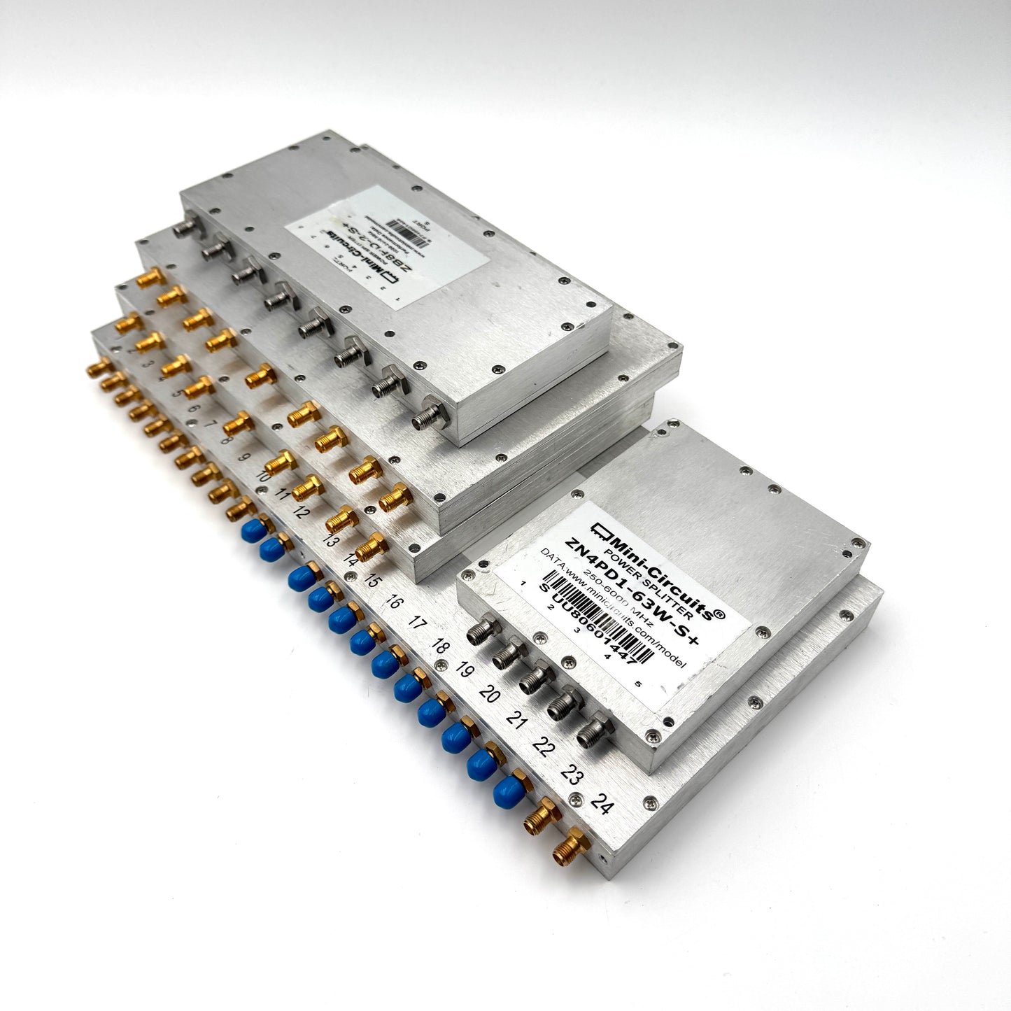 x5 Mini-Circuits Power Splitters ZN4PD1-63W, ZN8PD1-53, ZB8PD-2, ZC24PD-222 Lot