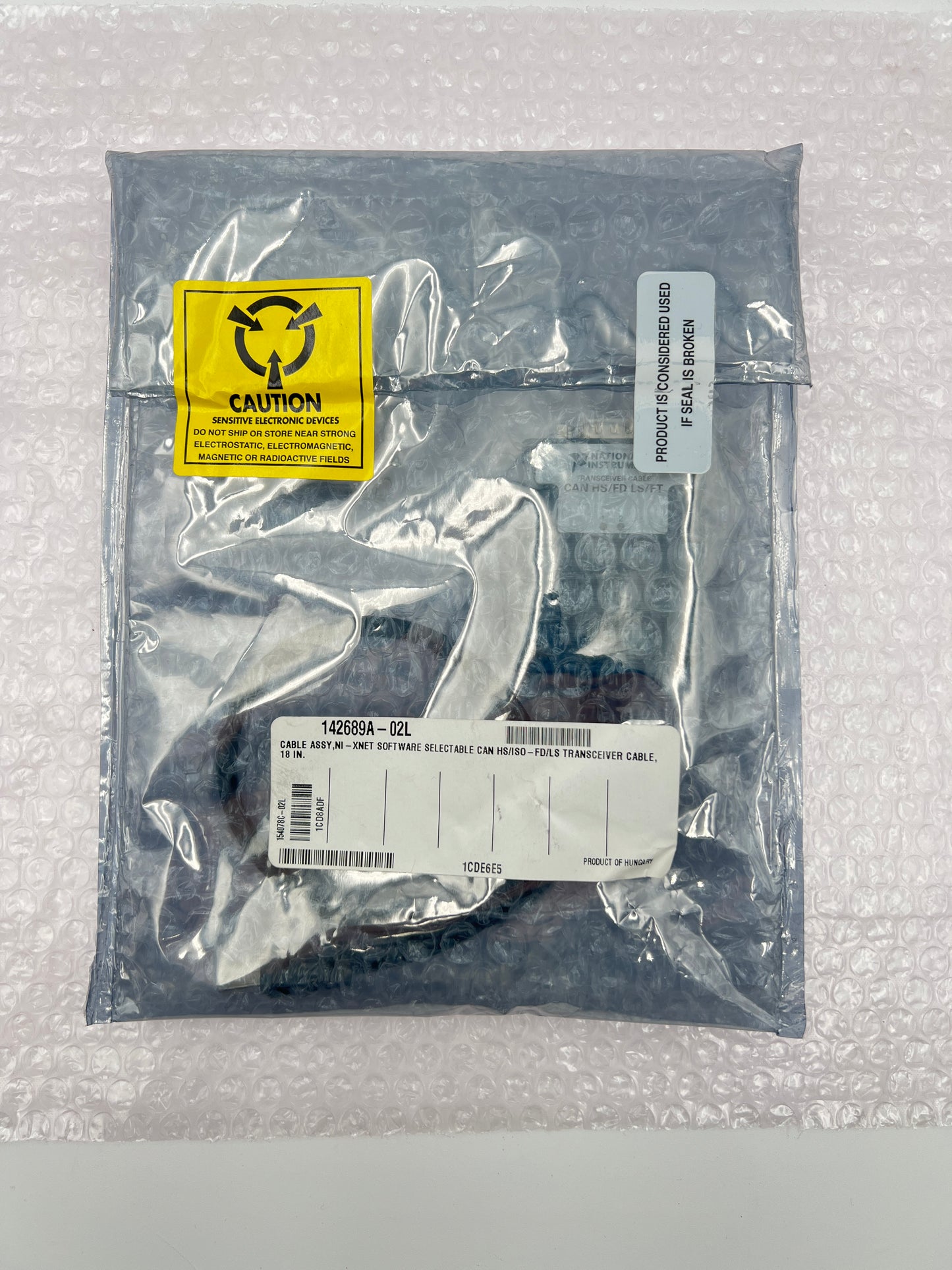 National Instruments NI TRC-8542 CAN HS/FD Transceiver Cable NEW
