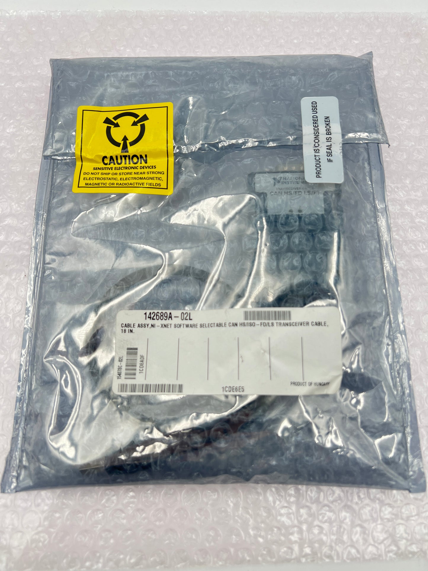 National Instruments NI TRC-8542 CAN HS/FD Transceiver Cable NEW