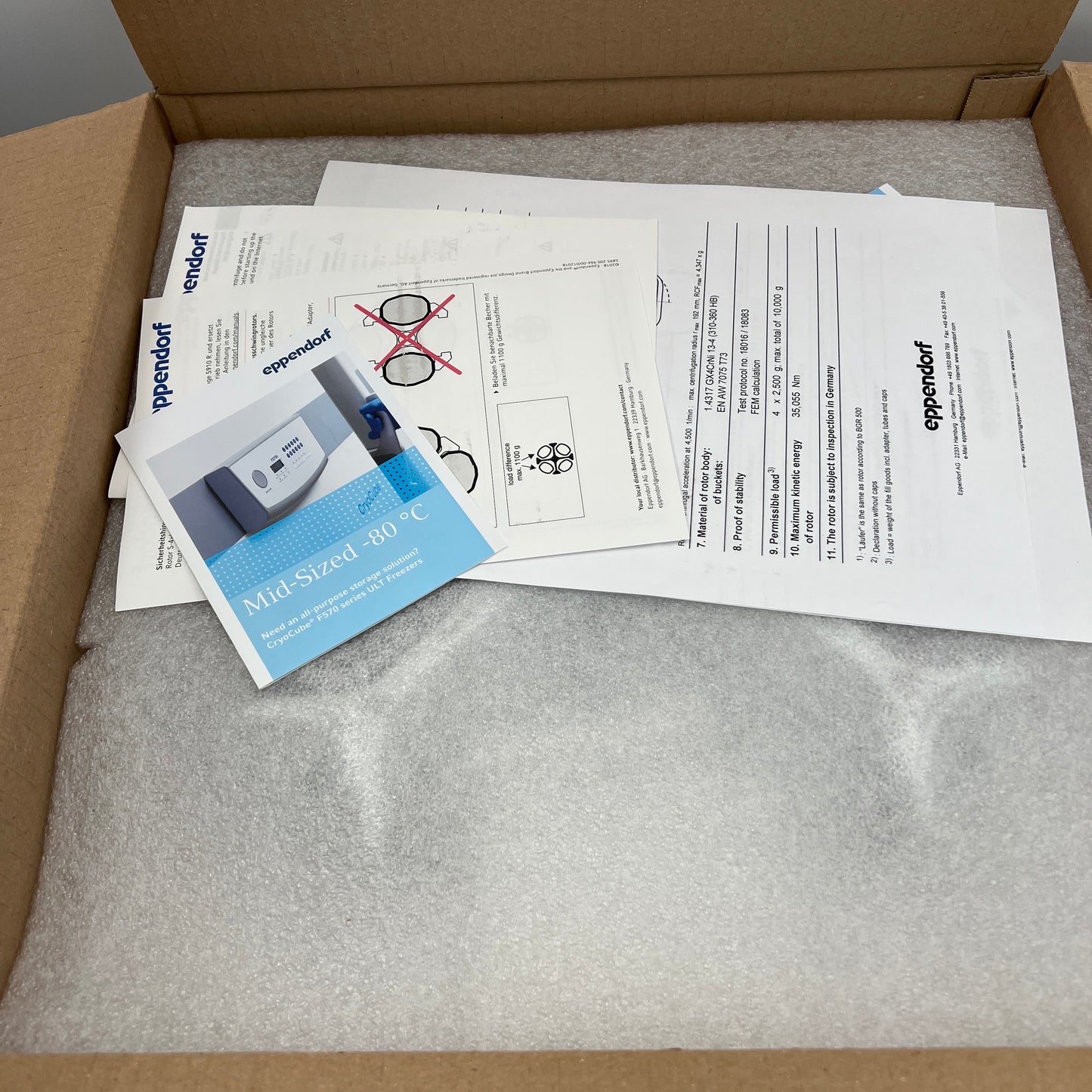 New Eppendorf S-4xUniversal 5910 R - Rotor with Buckets 5895