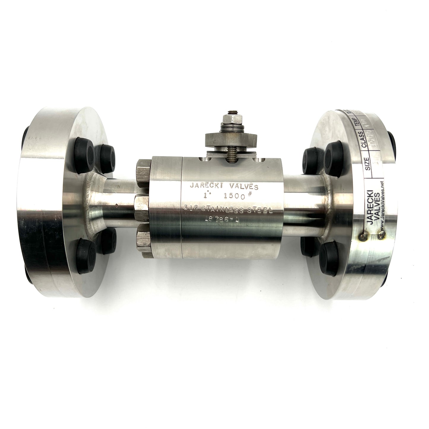 Jarecki Ball Valve 1" 1500 Class 400. 3600 PSI Ball 17-4