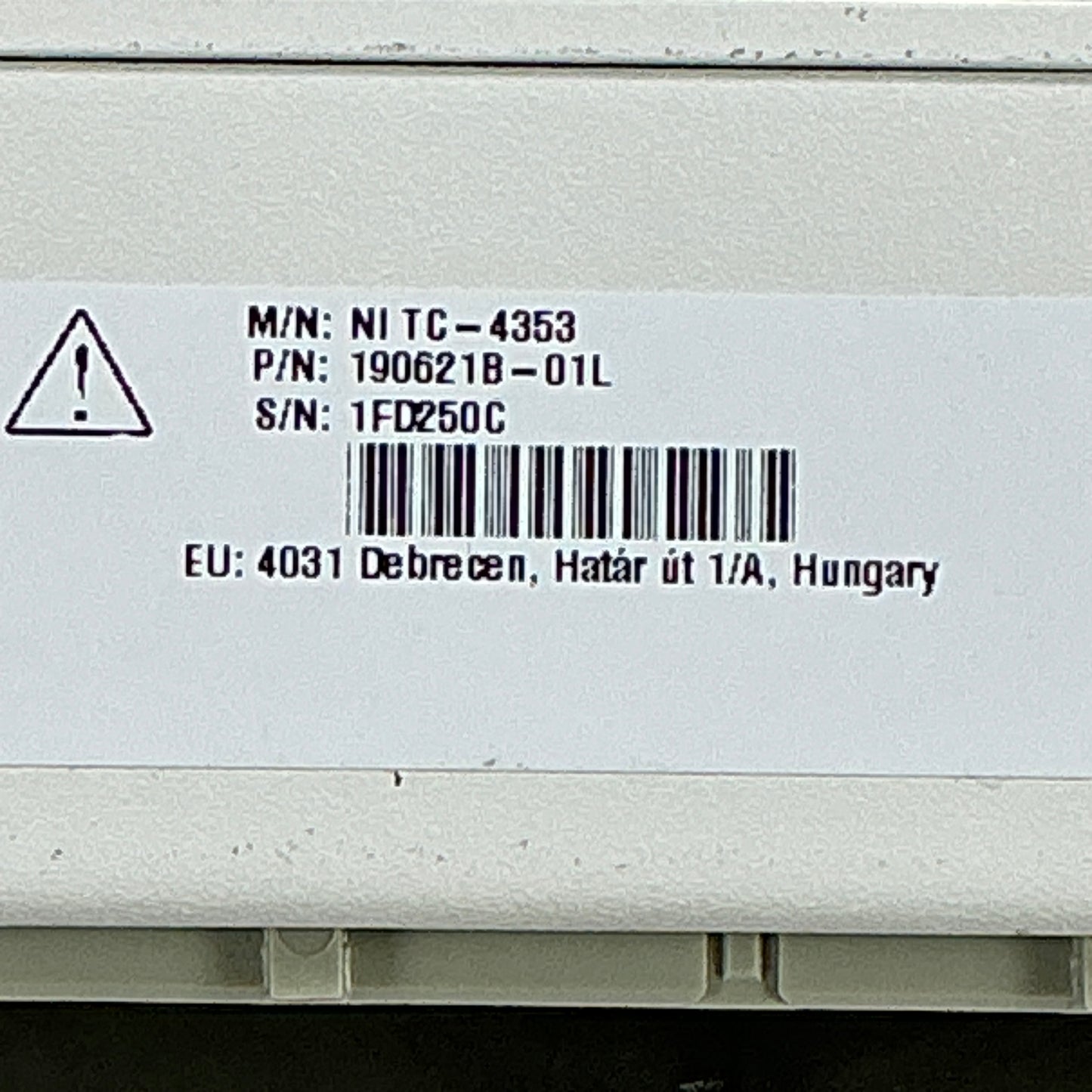 National Instruments TC-4353 32-Channel Thermocouple Module 190621B-01L