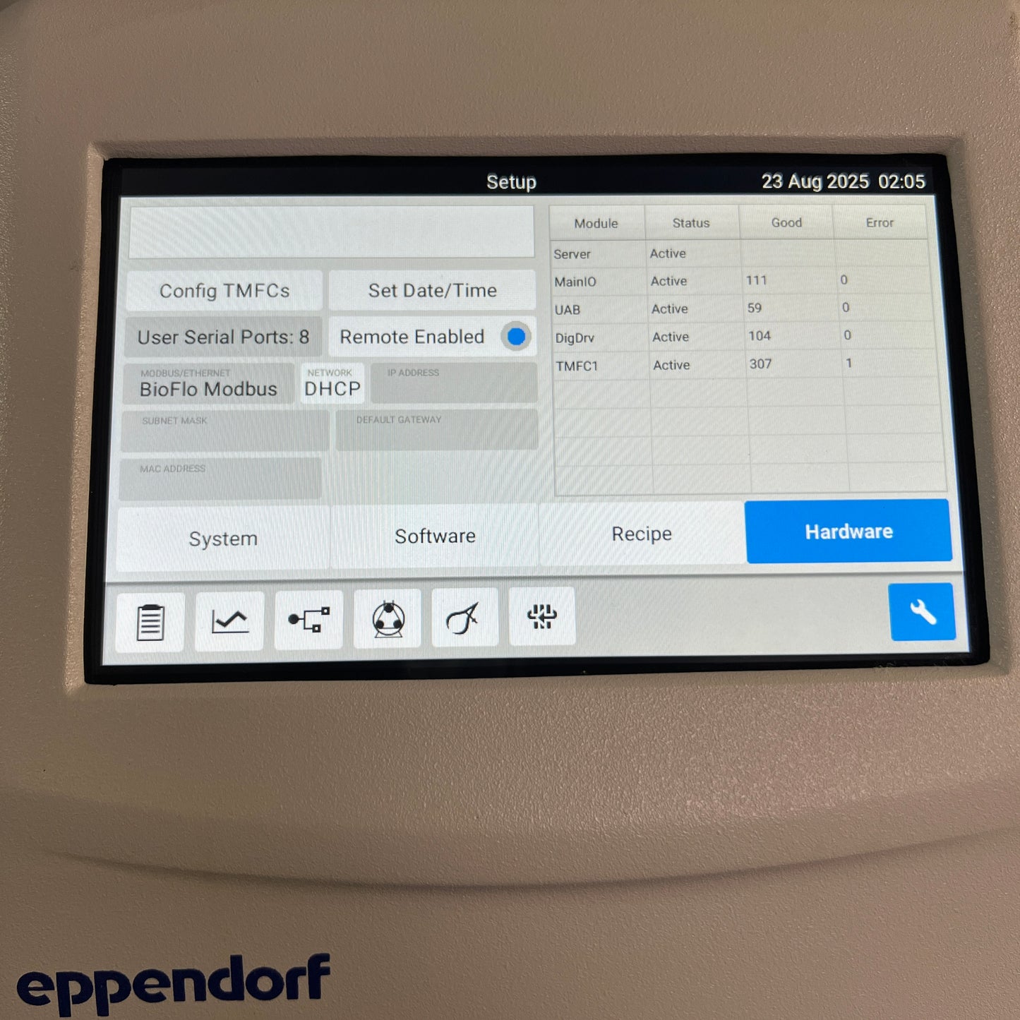 Eppendorf BioFlo 120 Bioreactor System w/ 2L Vessel w/ Heated Blanket & More