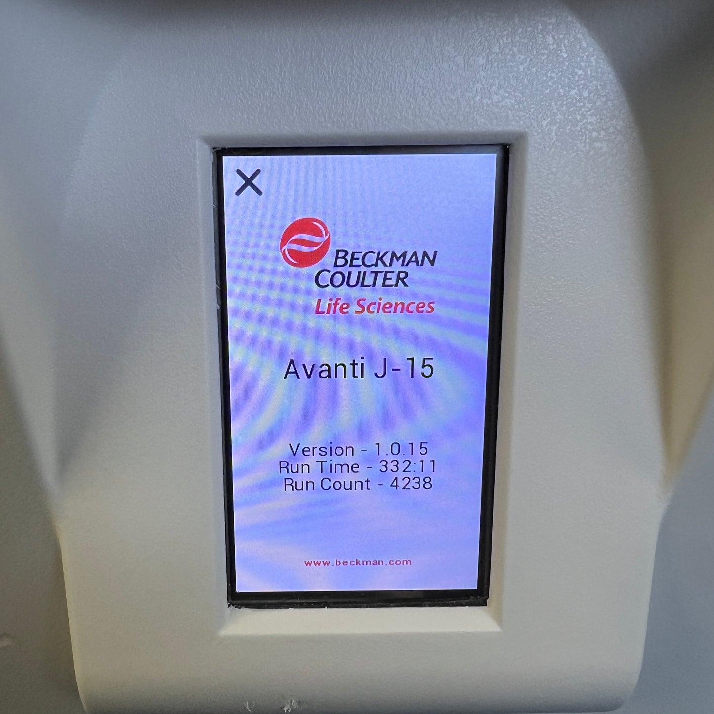 Beckman Coulter Avanti J-15 Centrifuge – JS-4.750 Swinging Bucket Rotor