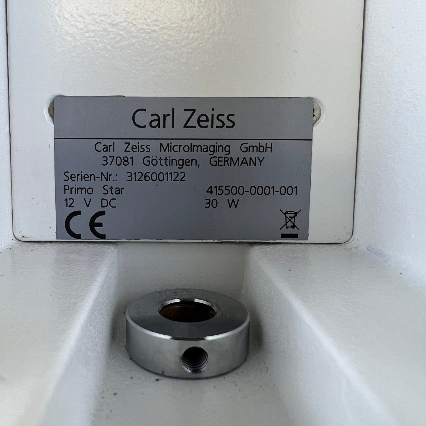Zeiss Primo Star Microscope w/ 4x–100x Plan Objectives & Power Supply