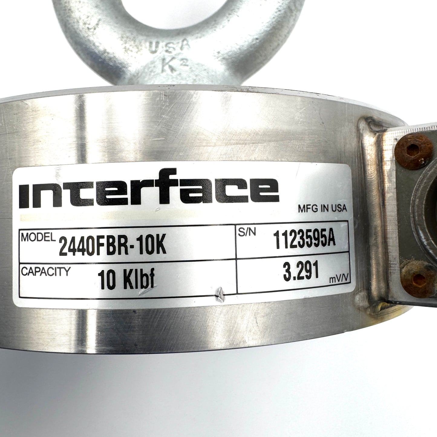 Interface 2440FBR-10k, 10KLBF, 3.177 mV/V Load Cell