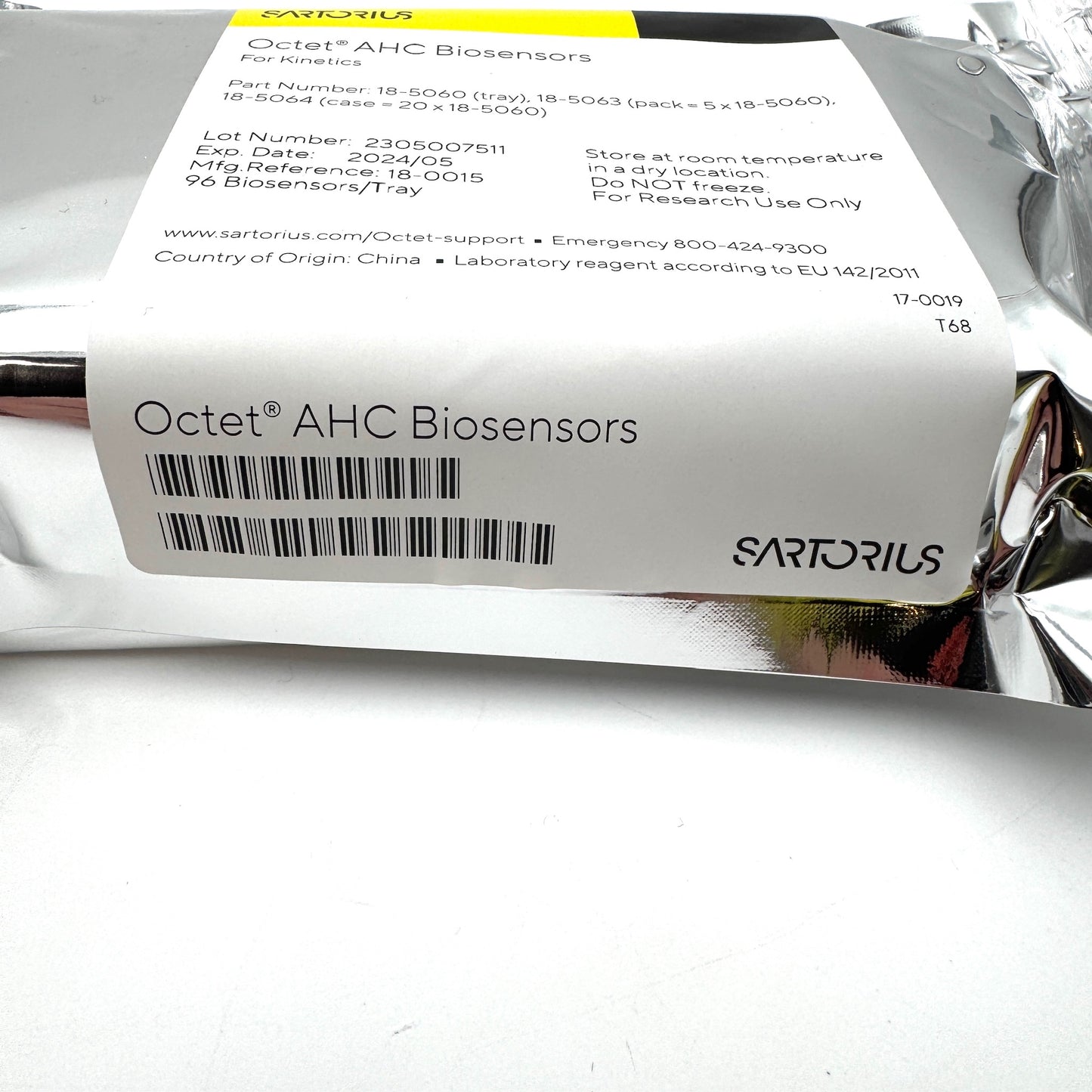 3x Sartorius 18-5060 Octet AHC Biosensors for Kinetics – Factory Sealed, EXP 2023/01