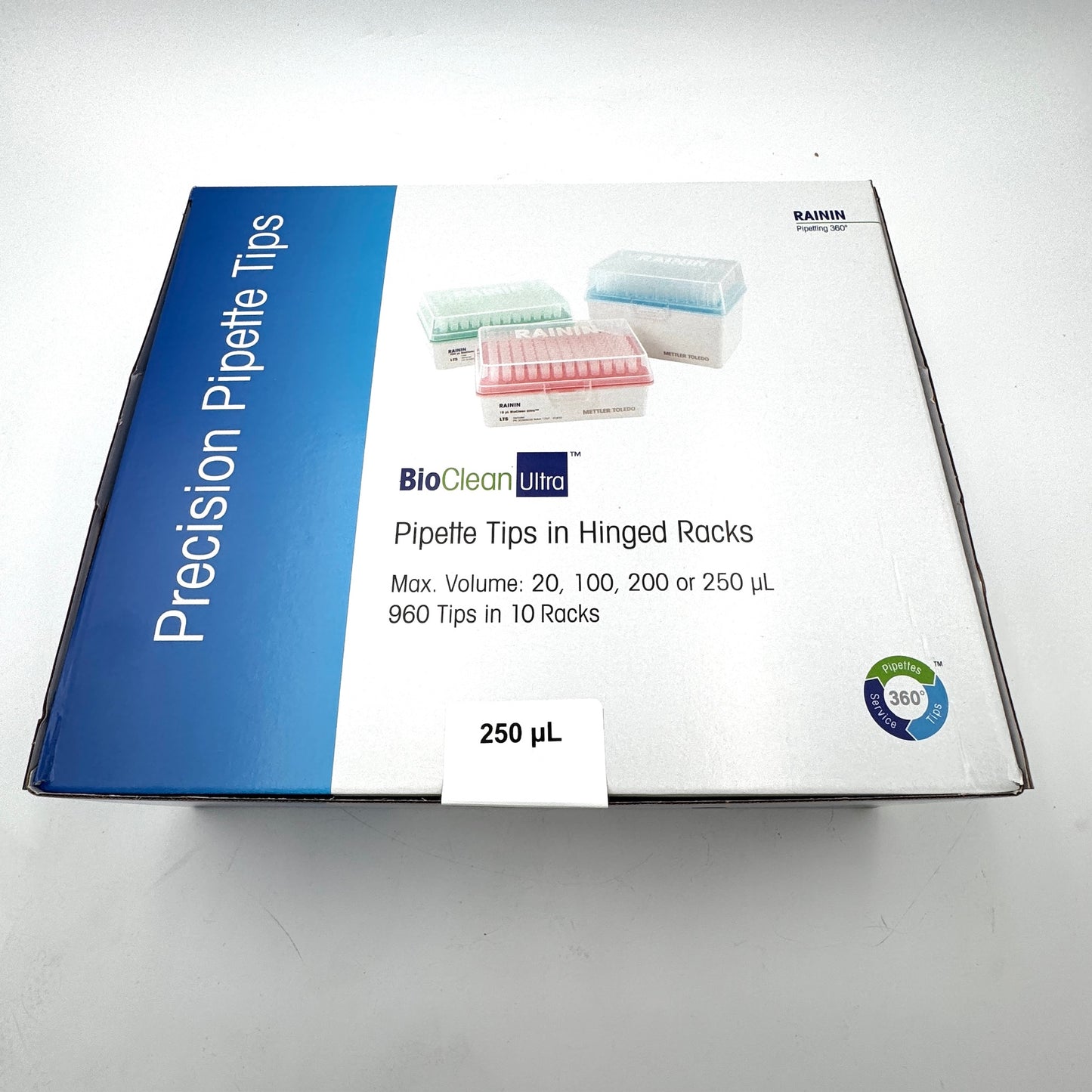 Rainin LTS 250µL F 960A/10 Pipette Tips – New In Box