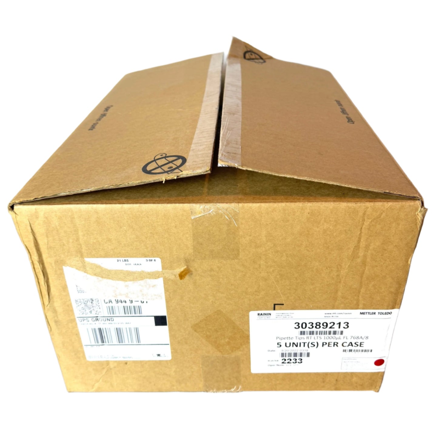 Rainin Mettler Toledo LTS 1000µL F 768A/8 Pipette Tips – 5 Factory Sealed Boxes, 768 Tips Each