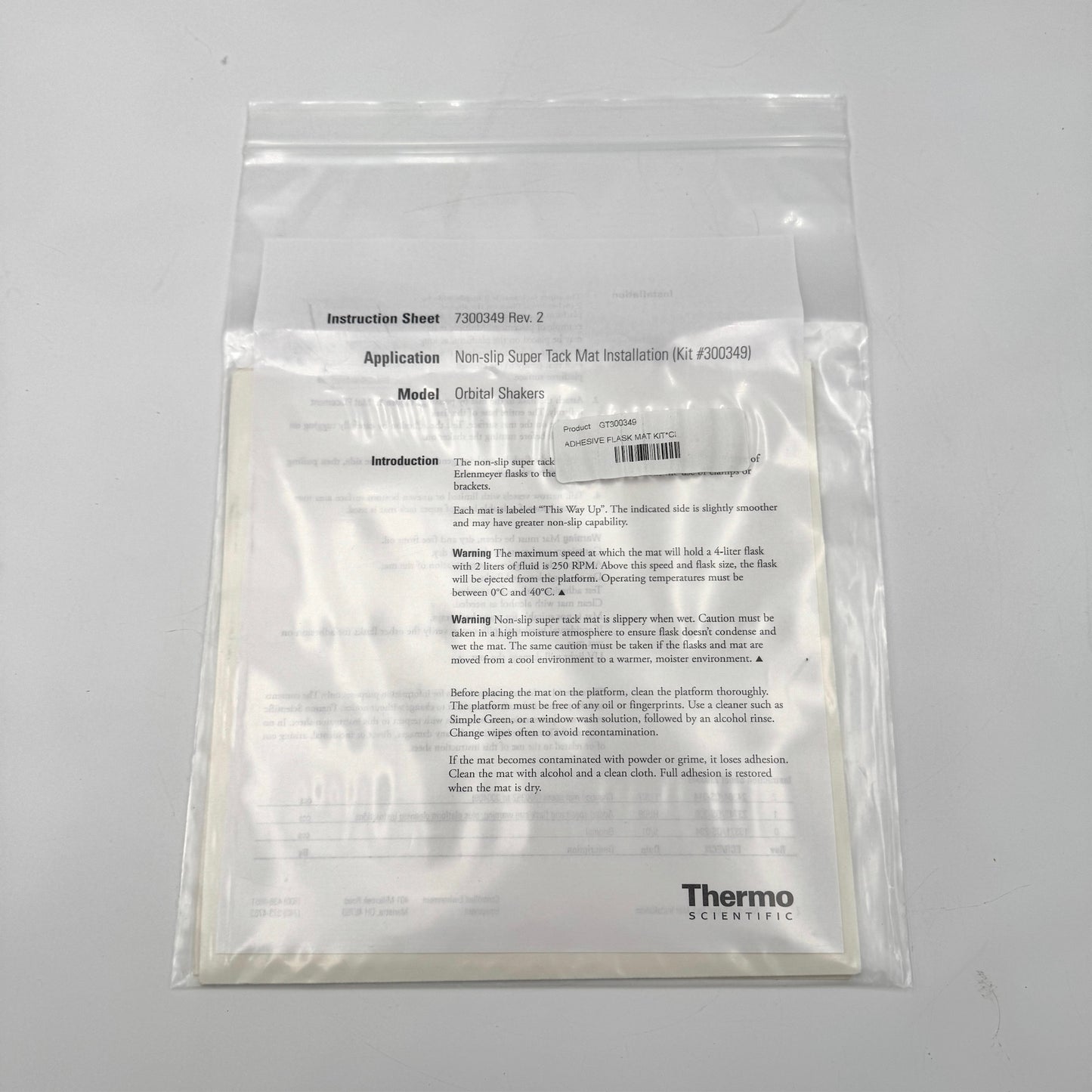 Thermo Scientific Non Slip Super Tack Mat GT300349 New