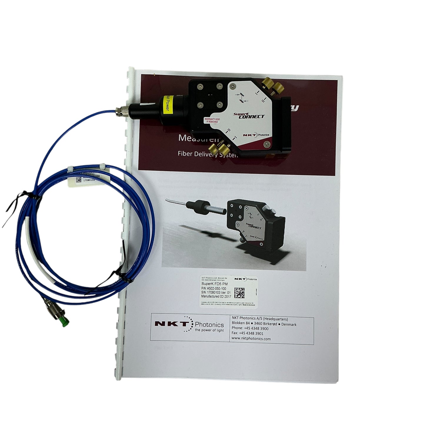 NKT Photonics SuperK Connect IR A401-500-000 W/ FD5 Fiber Cable