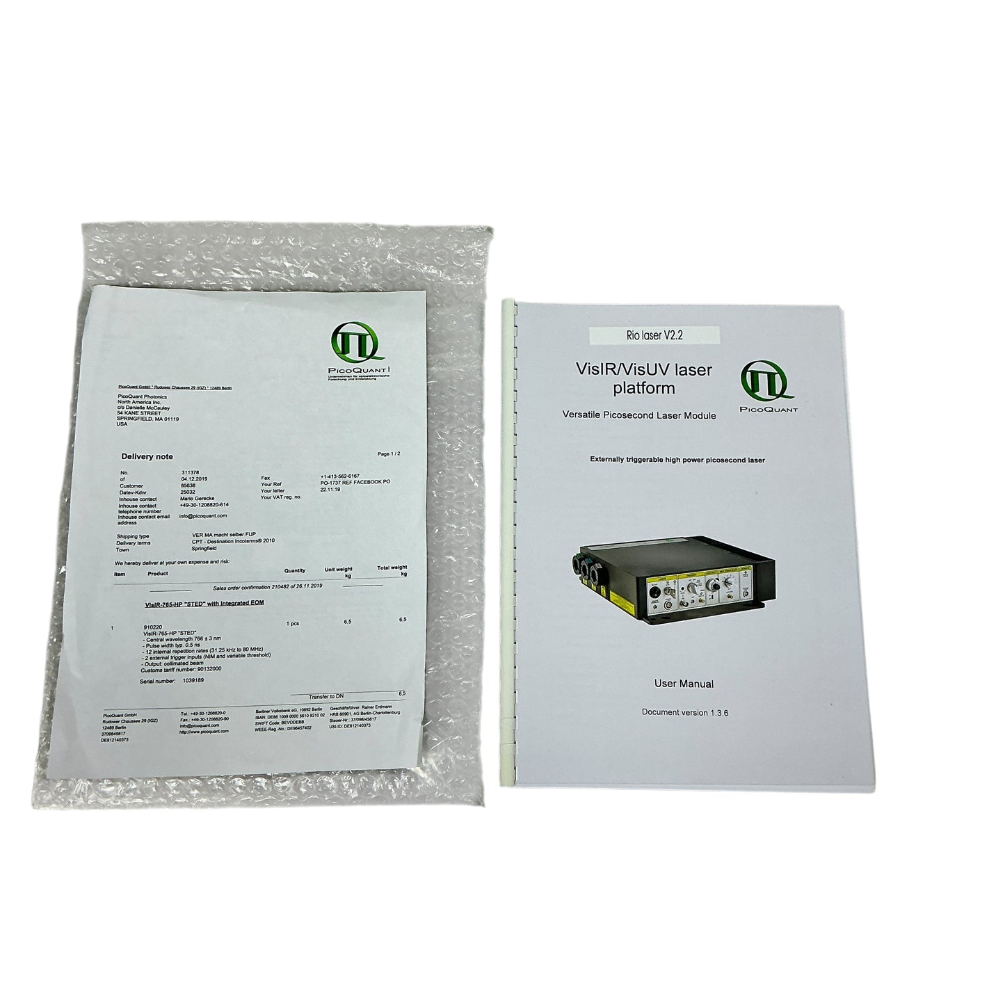 PicoQuant Vis/IR-765-EP VisIR/isUV Laser Platform 910220