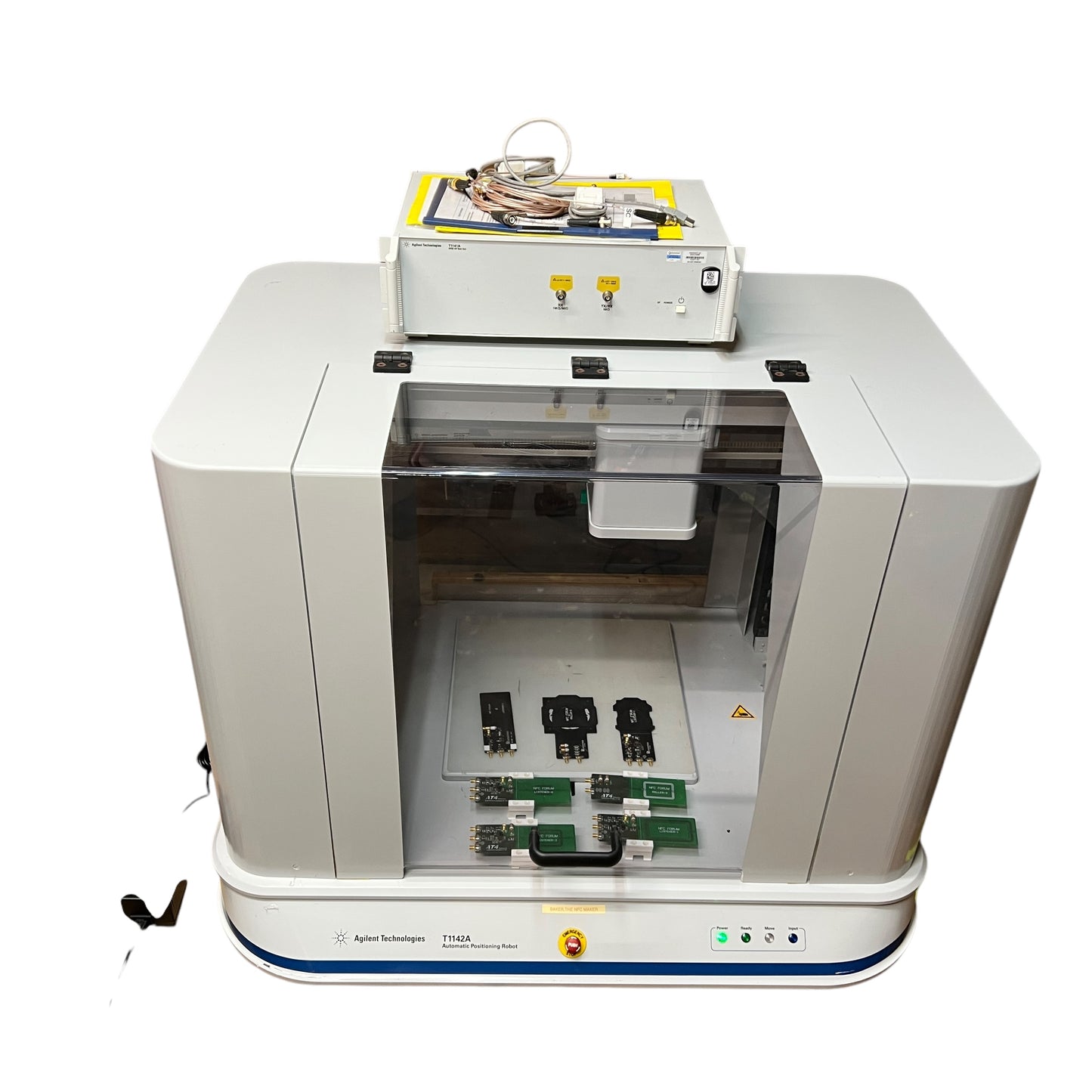 Agilent T1142A Automatic Positioning Robot & Agilent T1141A RFID HF Test Set
