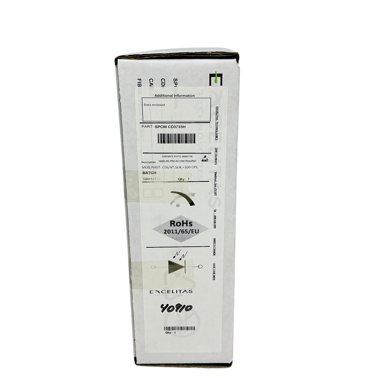 Excelitas SPCM-CD3733 Single Photon Counting Module - New