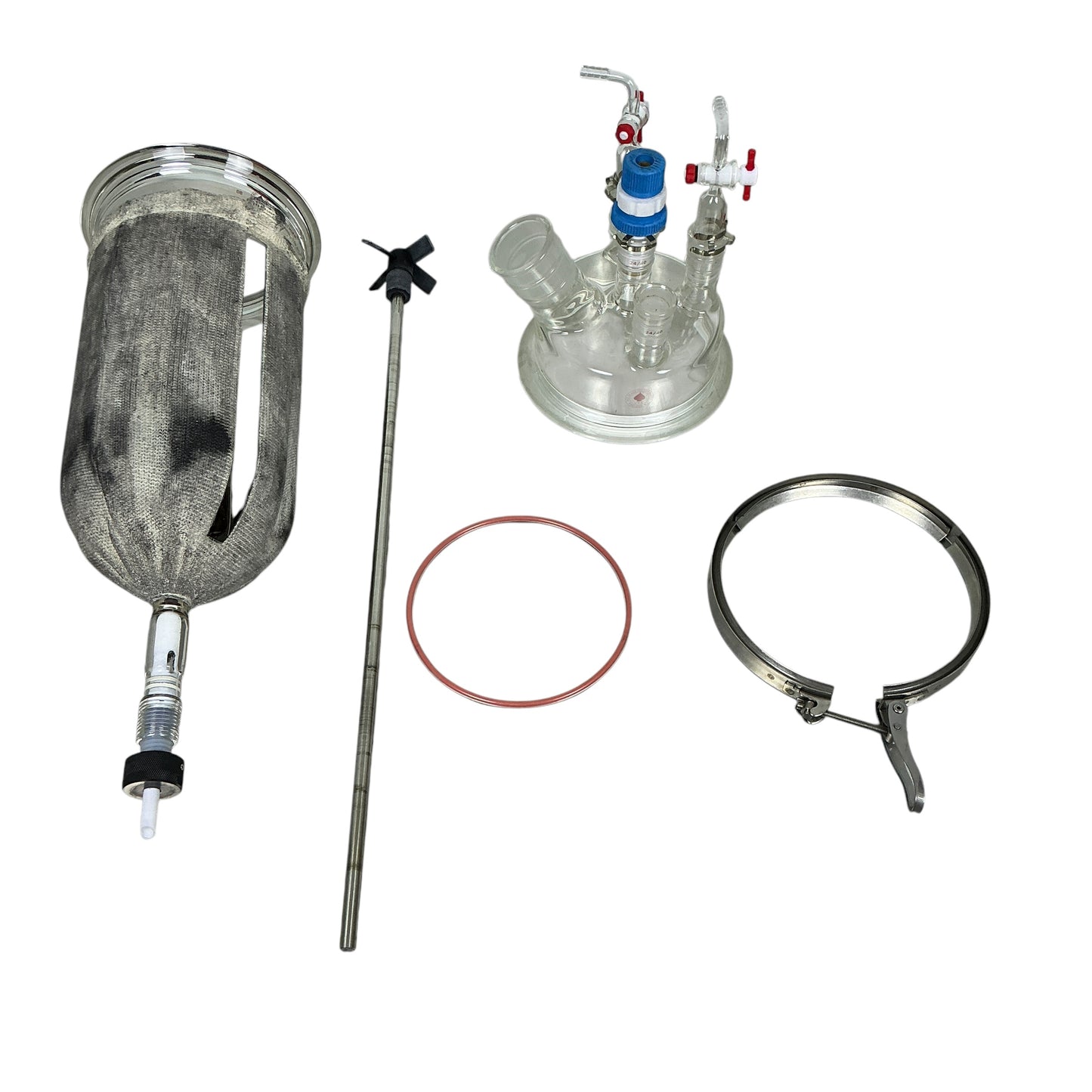 Ace Glass Instatherm Reaction Vessel with Stand & Heidolph RZR 2041