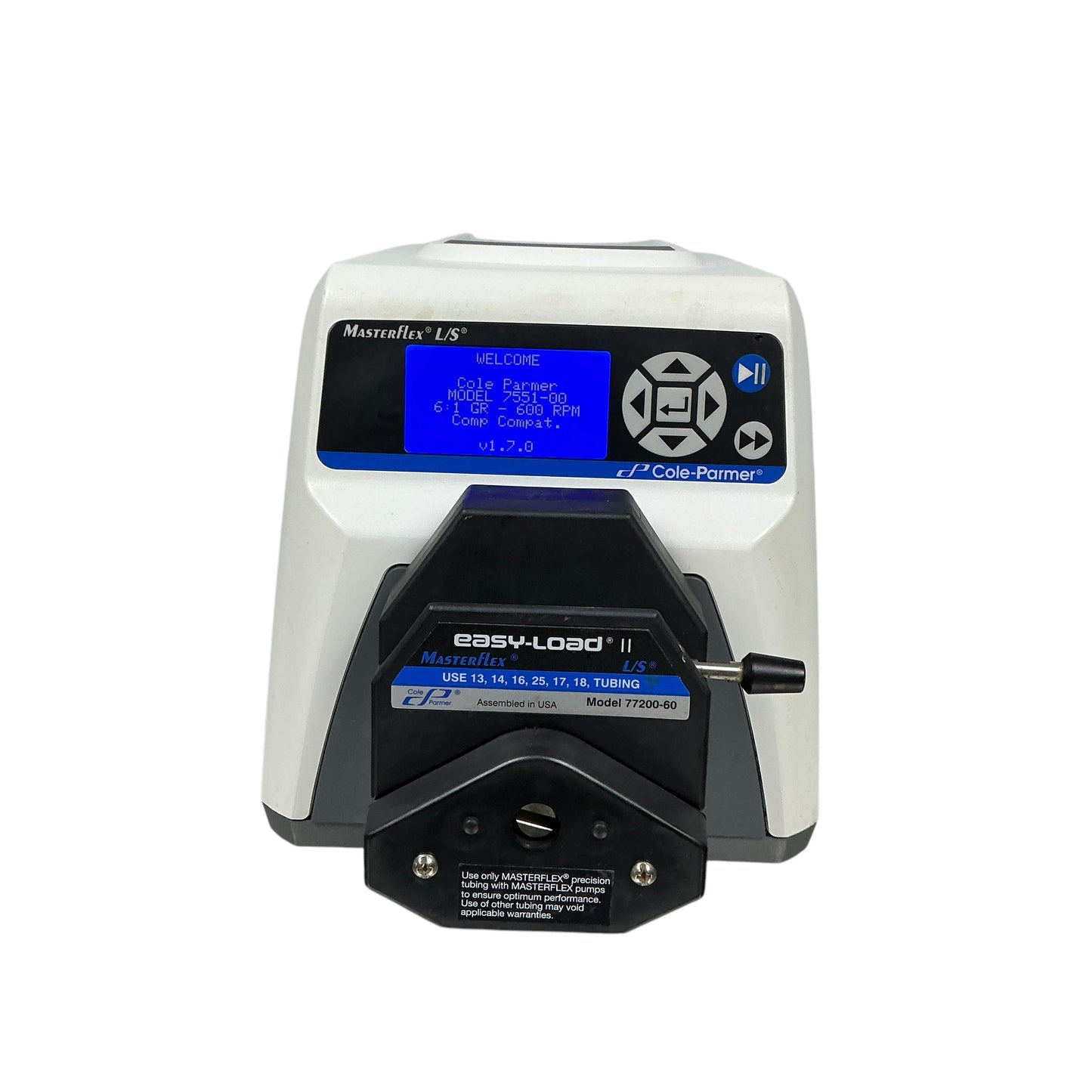 Cole-Parmer MaserFlex L/S 7551-00 w/ Easy-Load II 600 RPM