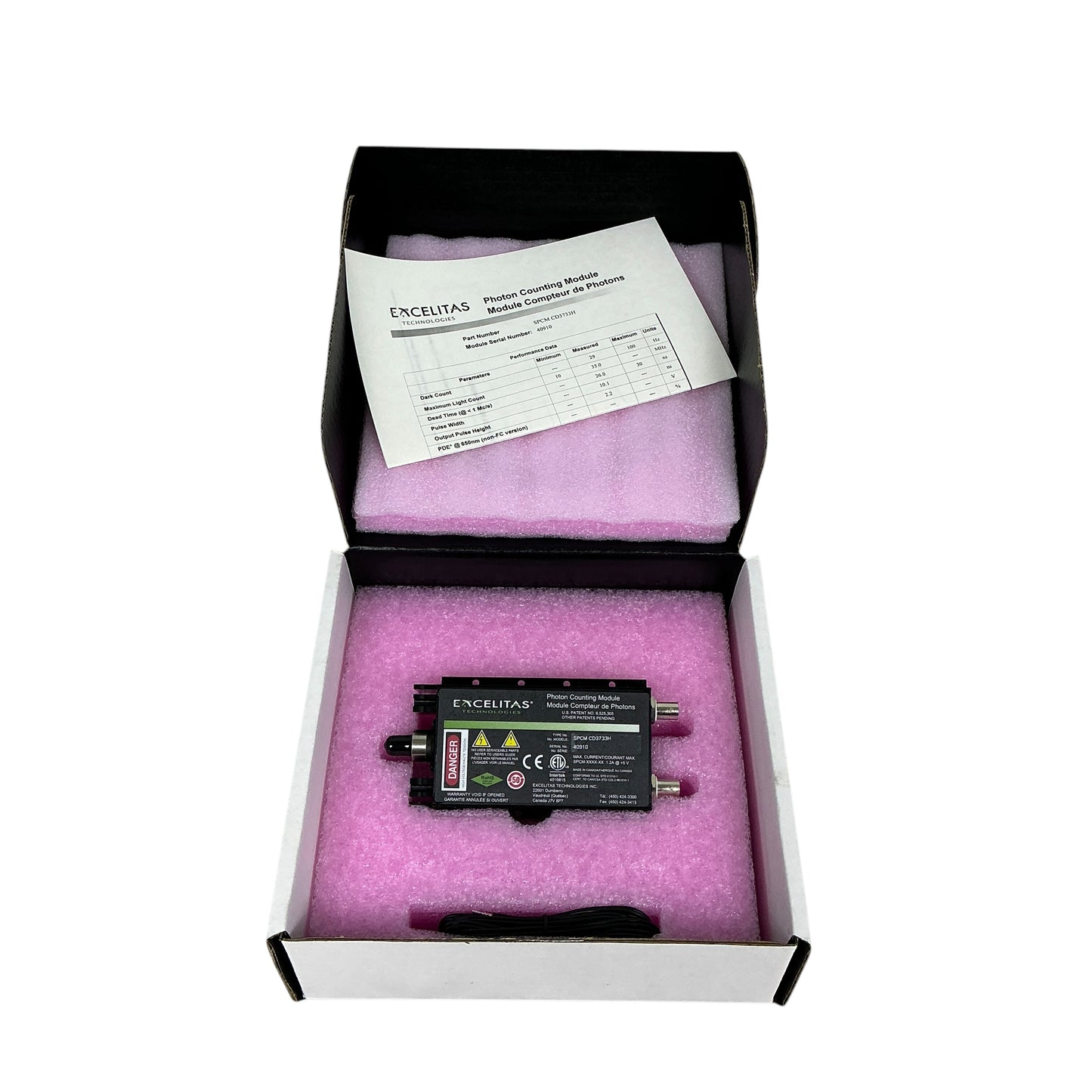 Excelitas SPCM-CD3733 Single Photon Counting Module - New
