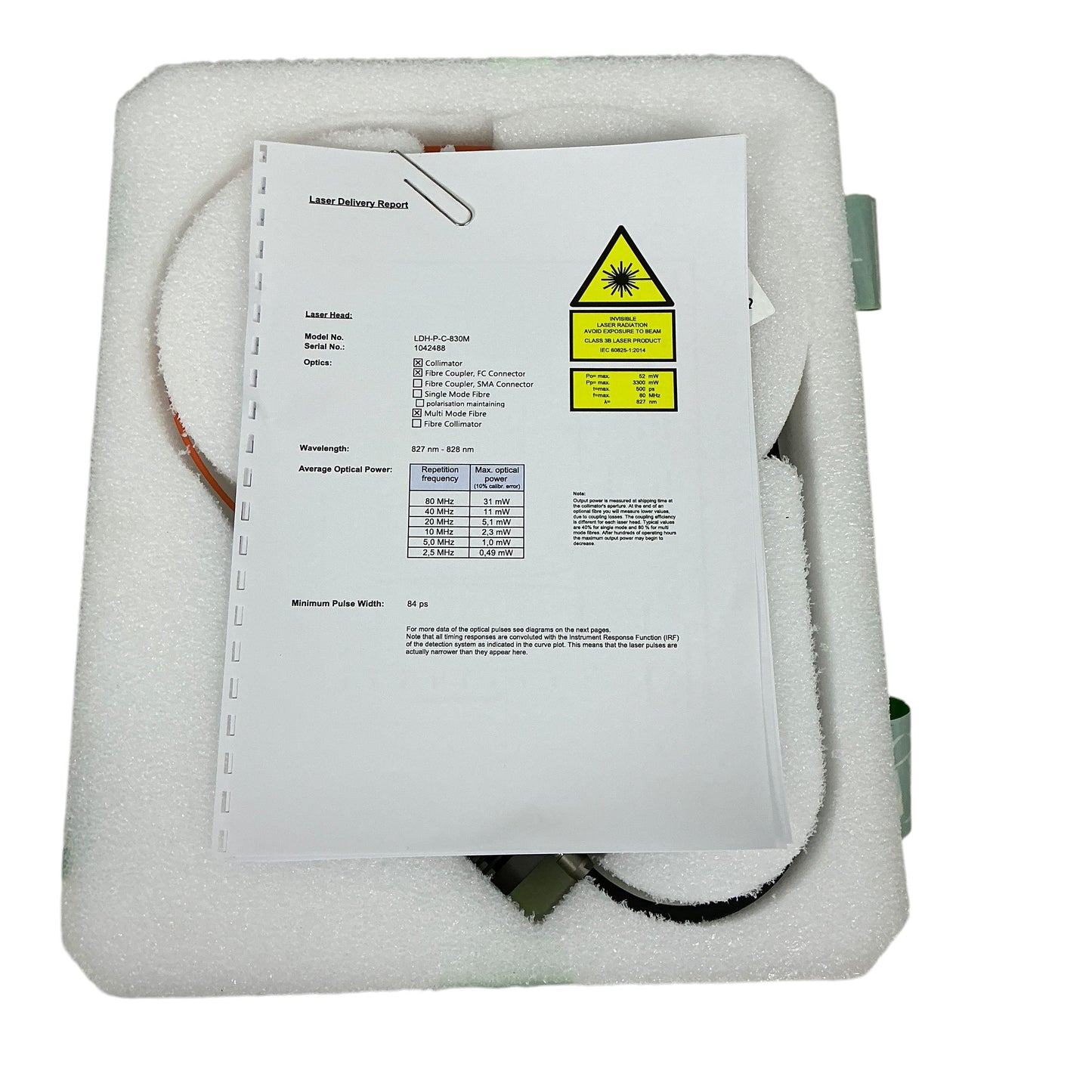 PicoQuant LDH-P-C-830M Picosecond Laser Diode Head - New Open Box