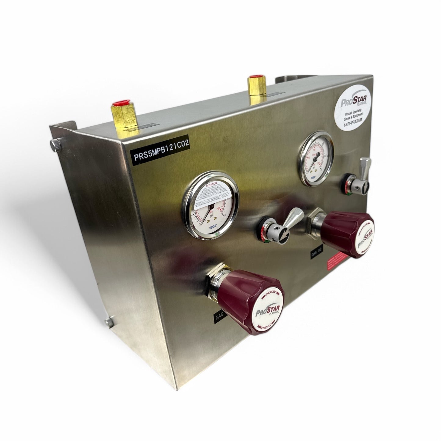 ProStar Platinum Gas Manifold PRS5MPB121C02 – Dual Regulator System by Praxair