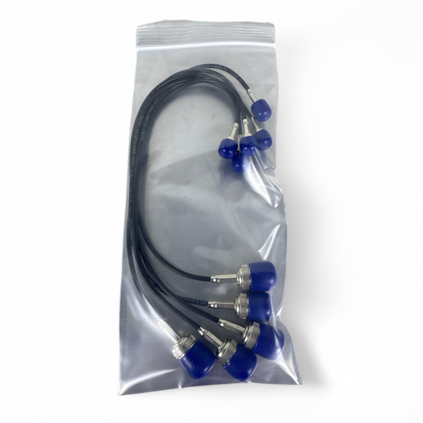 Lot of 5 Pasternack 12" BNC Male to SMA Male RG174 Coax Cables – 50 Ohm, RoHS