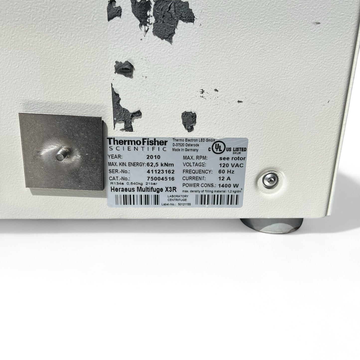ThermoFisher Heraeus Multifuge X3R Swinging Bucket Centrifuge