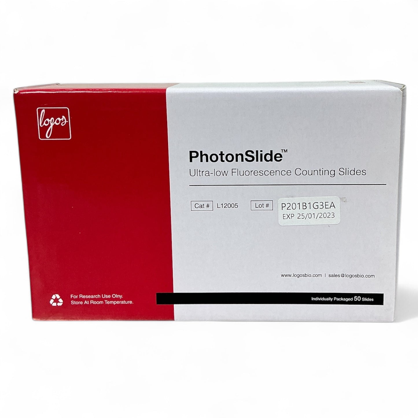Logos Bio Ultra-low Fluorescence Counting Slides L12005 Exp 2023 - New
